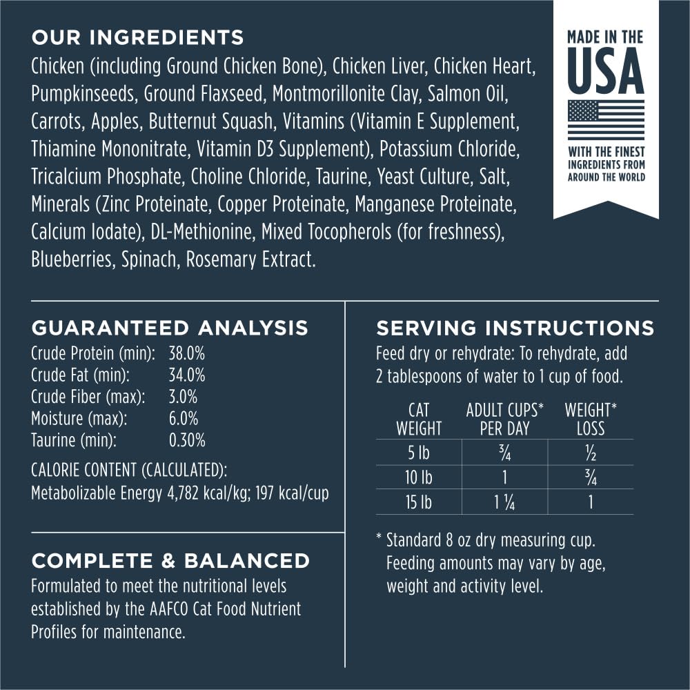 Instinct Raw Meals Freeze-Dried Chicken Cat Food, 9.5 oz. Bag