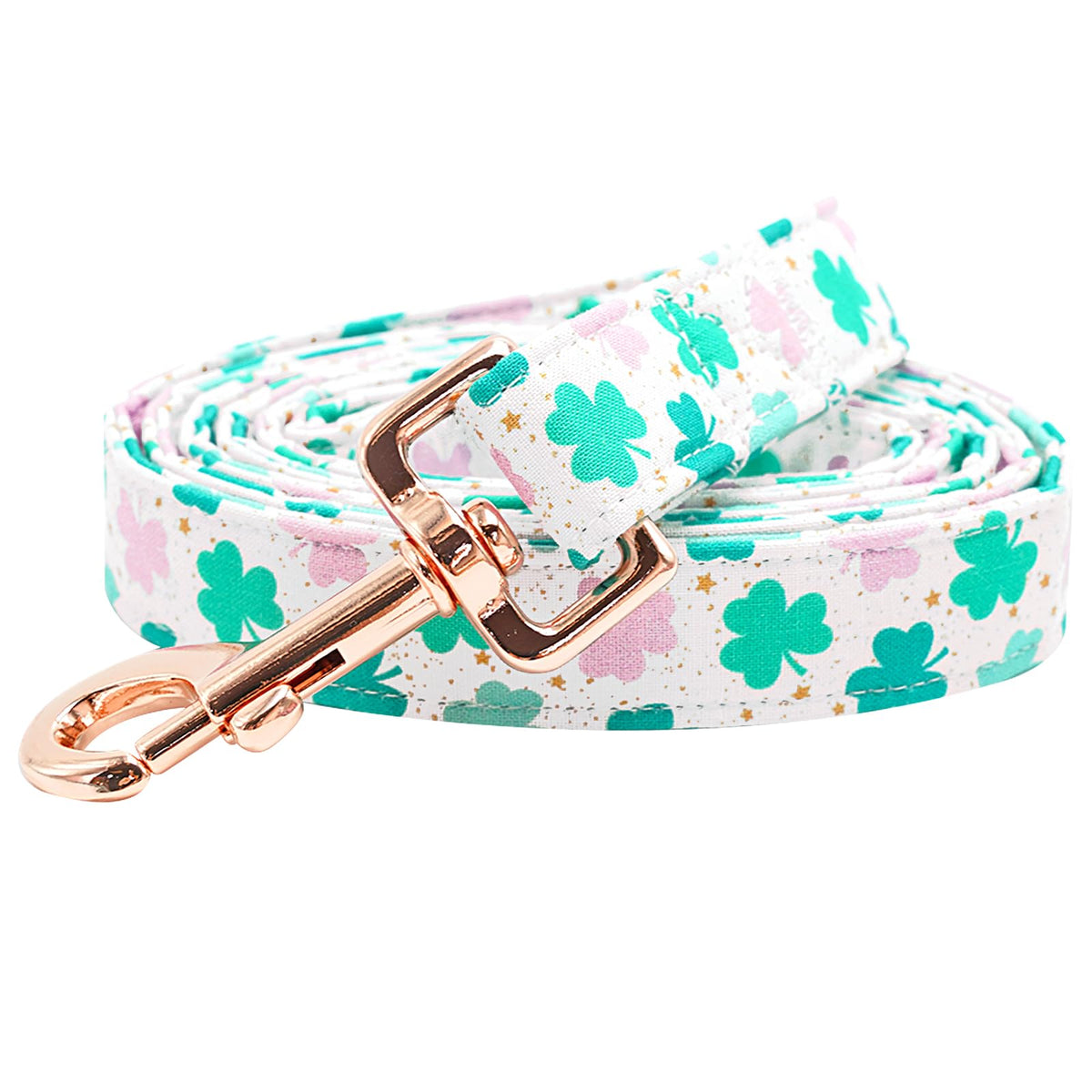 Bobo Rainbow St Patrick'S Dog Leash - Holiday Cute Trefoil Print Boy/Girl Durable Strong Heavy Duty Comfortable Padded For Small