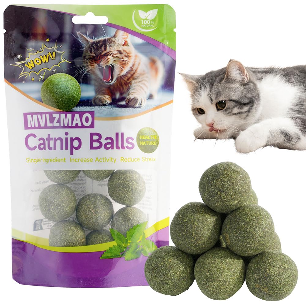 Nzlomxu Catnip Balls Kitten Cat Nip Ball Licker Toy Natural Catnip Ball For Cats Of All Breeds,Cat Lick Ball Toys That Fascinate
