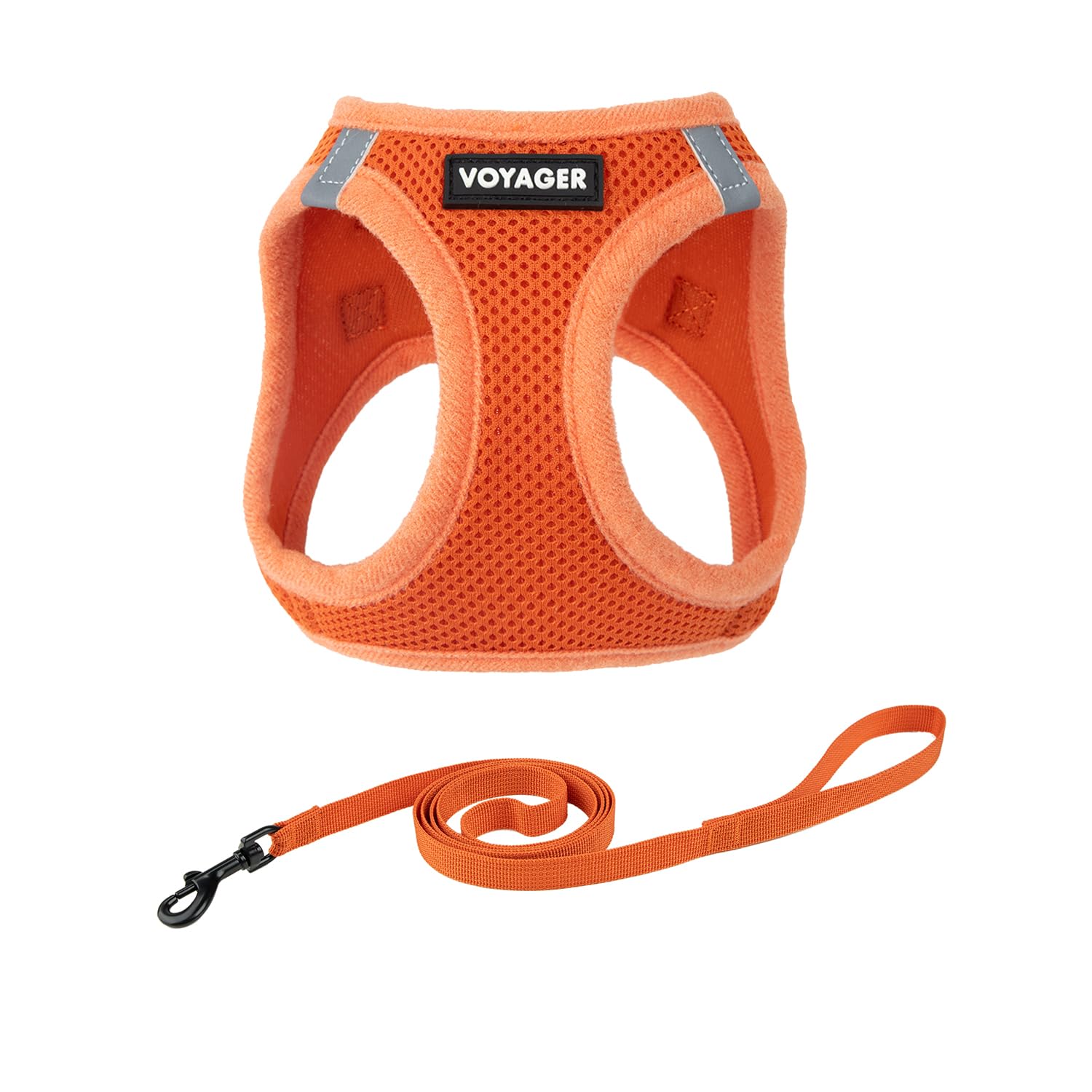 Voyager Step-in Pet Harness - All Weather Mesh, Adjustable Step in Harness for Cats and Dogs by Best Pet Supplies - 307S Orange,