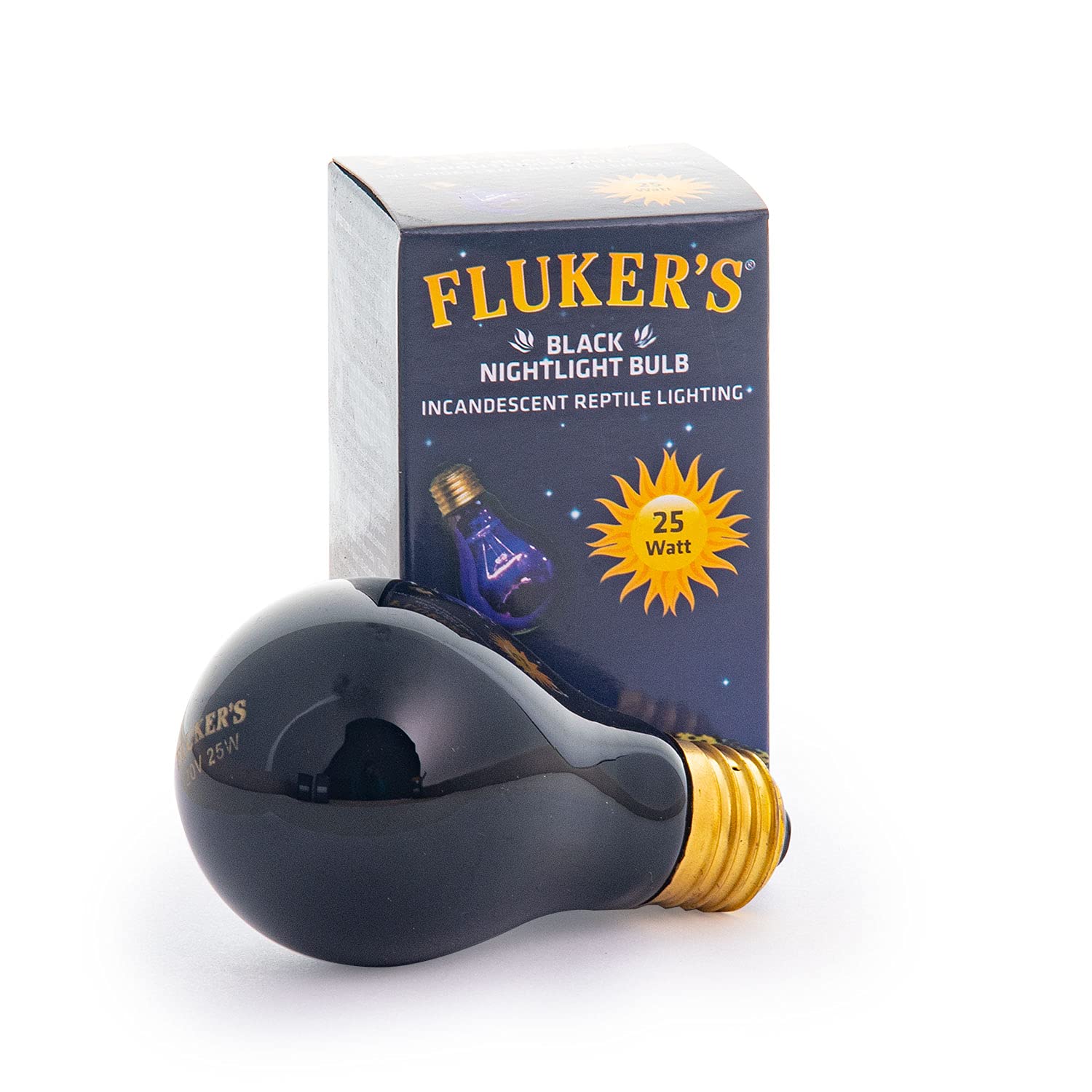 Fluker'S Incandescent Black Nightlight Bulbs For Reptiles, 25 Watt