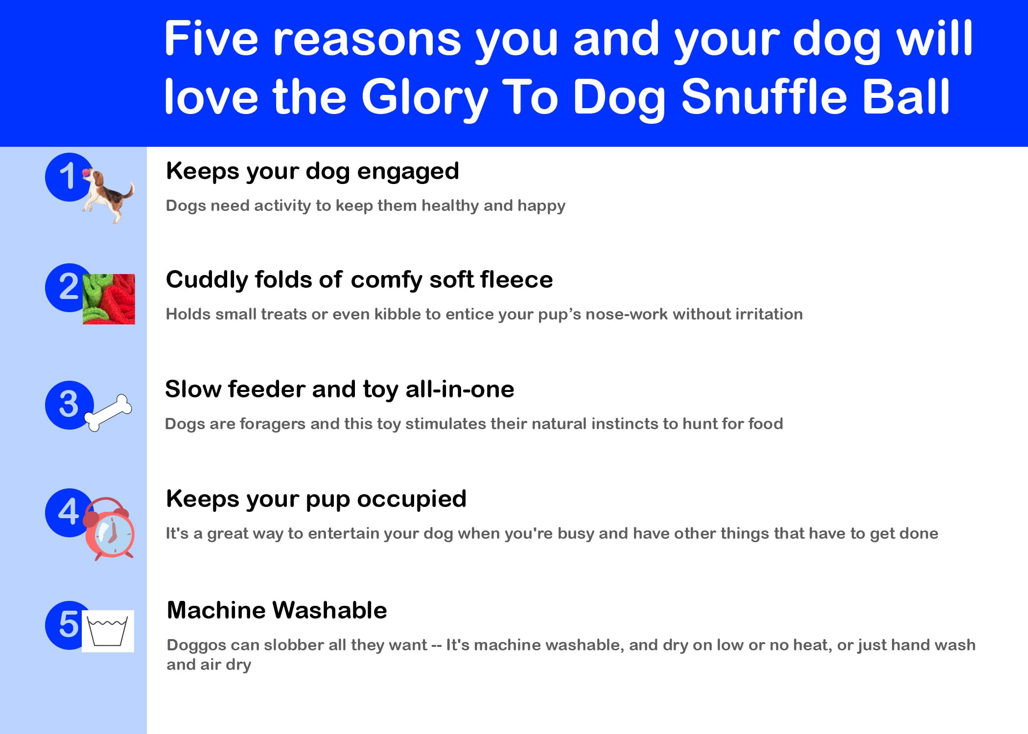 Glory To Dog Puppy And Medium Breed Snuffle Interactive Foraging Dog Puzzle Ball Toy Christmas Green And Red Large
