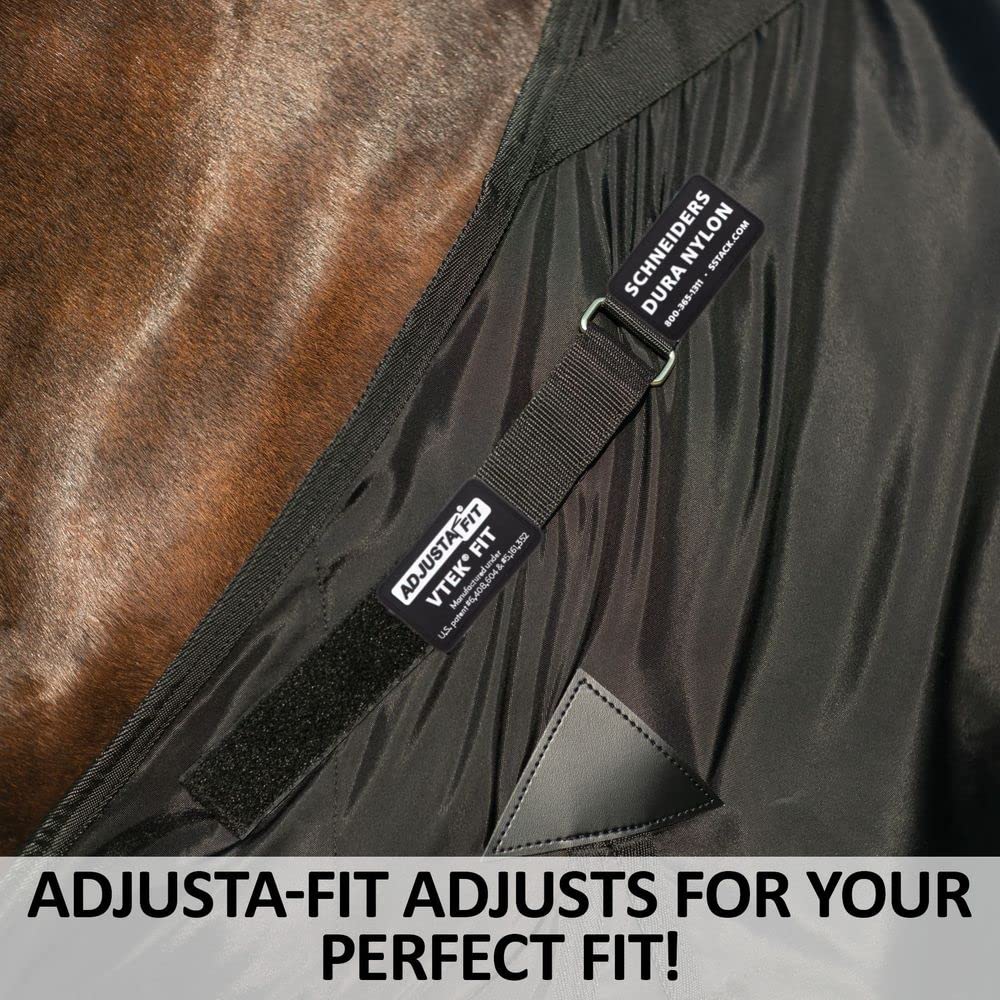 Adjusta Fit Dura-Nylon Horse Stable Sheet | Ultimate Comfort & Protection Horse Sheet | Keeps Coats Smooth & Shiny | Cutback | O