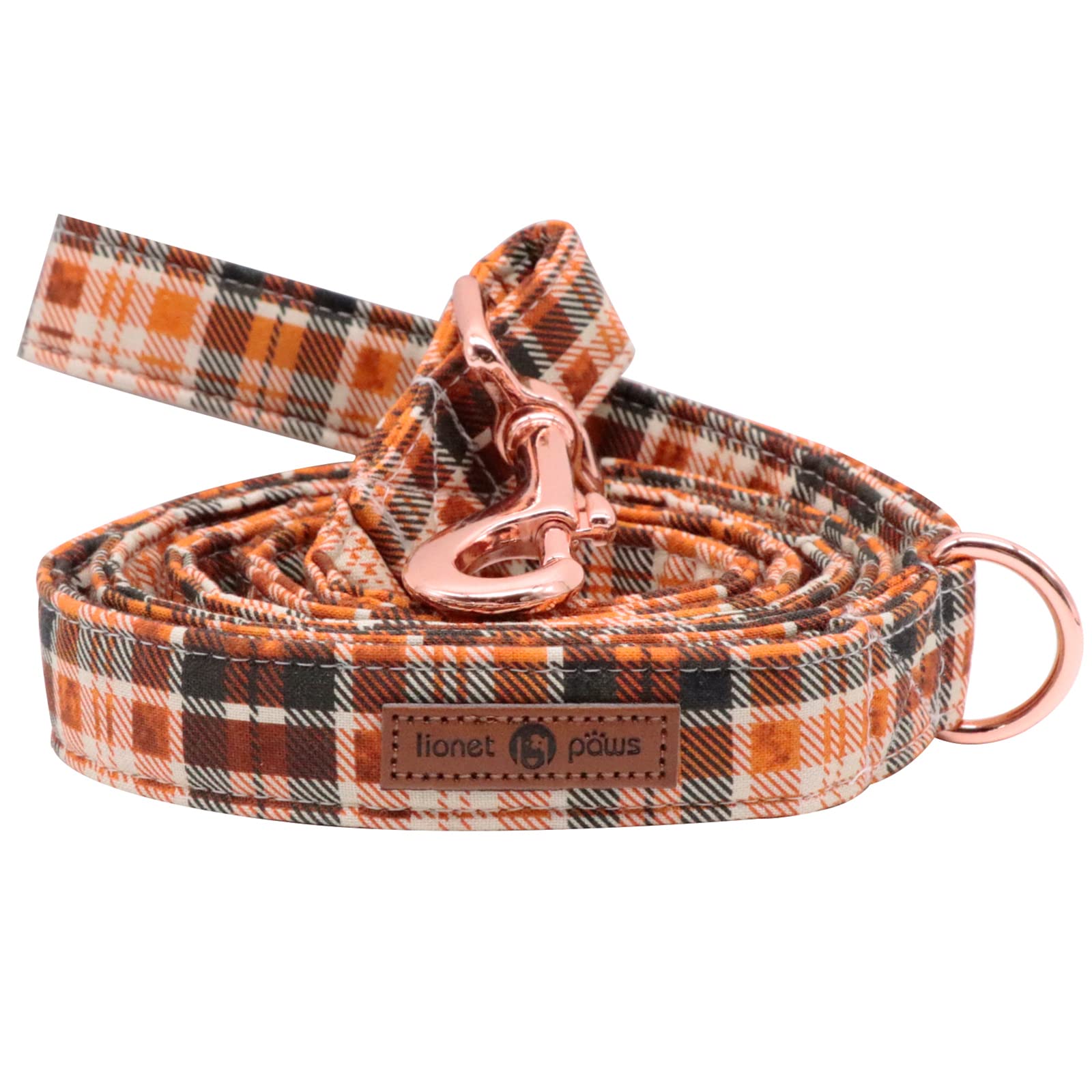 Lionet Paws Dog Leash For Small Dogs, Orange, Blue, Extra Small, 5/8In X 4Ft