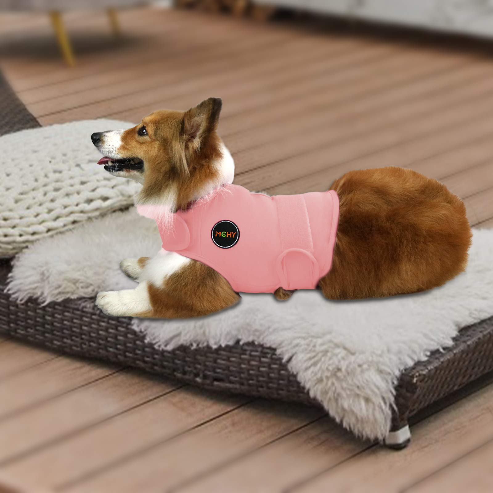 Mchy Dog Anxiety Vest, Anxiety Relief For Dogs, Dog Calming Coat (Pink L)
