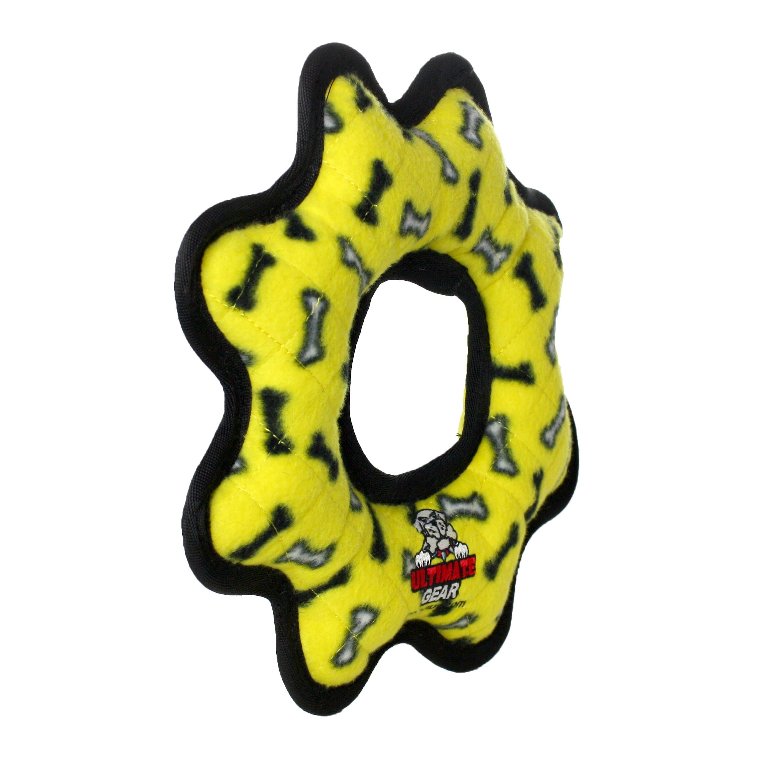 Tuffy- World'S Tuffest Soft Dog Toy- Ultimate Gear Ring-Squeakers - Multiple Layers. Made Durable, Strong & Tough.Interactive Play (Tug,Toss & Fetch).Machine Washable & Floats