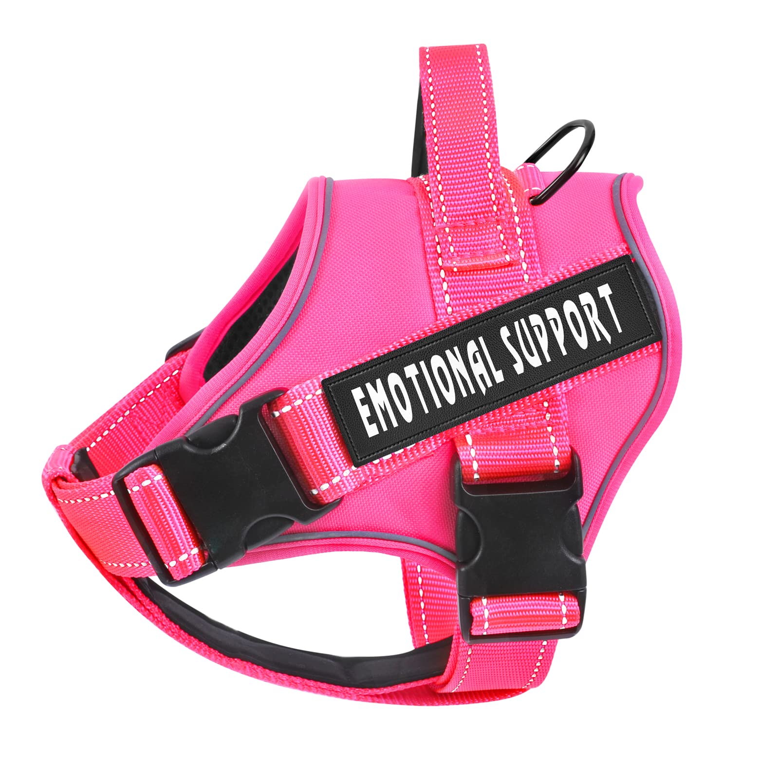 voopet Service Dog Harness, Emotional Support Pet Vest Harness, Reflective Breathable & Adjustable No Pull ESA Harness for Small