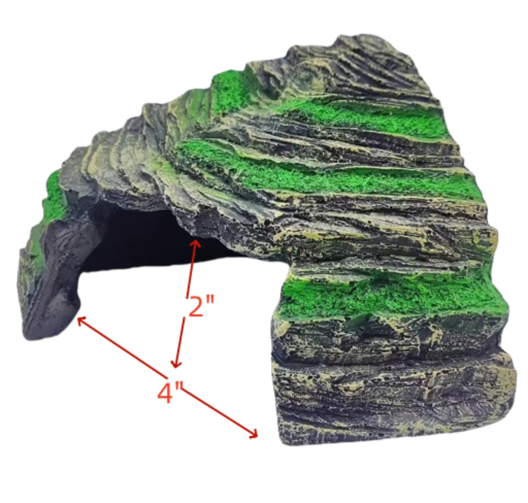 LEOTERRA Reptile Hide, Reptile Basking Platform and Aquarium Cave for Lizards, Geckos, Turtles,Snakes & Fish, Resin Material,Col