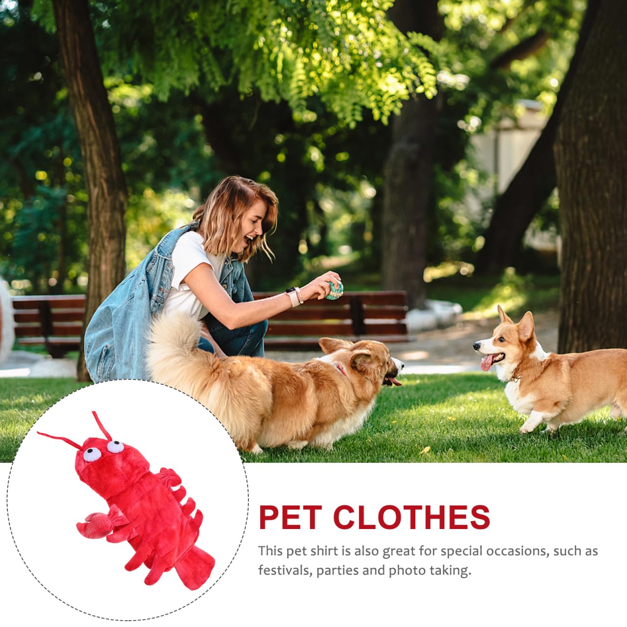 BESPORTBLE Dog Cat Lobster Costume, Pet Halloween Cosplay Costumes Funny Puppy Halloween Apparel Pet Clothes Hoodie Outfit for S