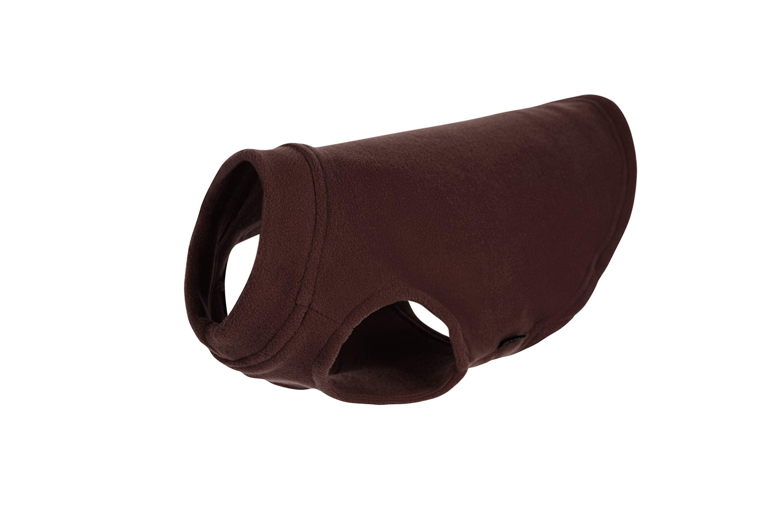Gooby Stretch Fleece Vest Dog Sweater - Brown, Small - Warm Pullover Fleece Dog Jacket - Winter Dog Clothes For Small Dogs Boy Or Girl - Dog Sweaters For Small Dogs To Dog Sweaters For Large Dogs