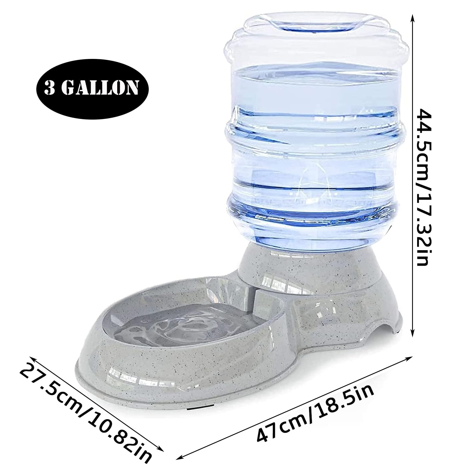 Dog Water Bowl Dispenser,3 Gallon/ 11L Pet Water Dispenser Station For Large Dogs And Cats,Gravity Automatic Feeder,Large Size D