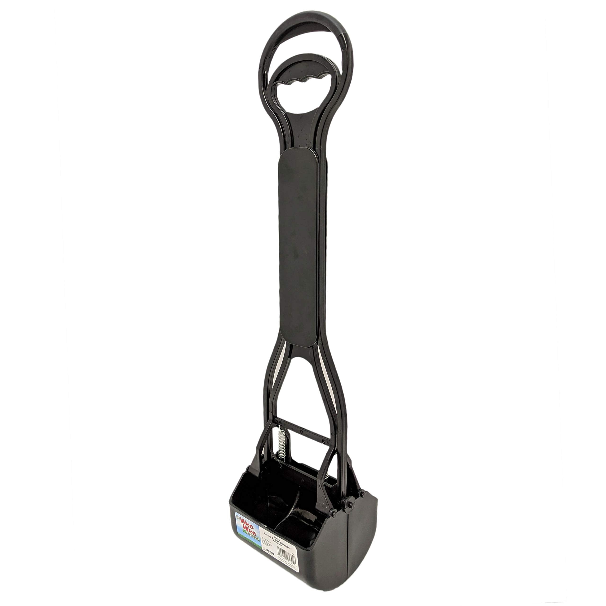 Four Paws Allen'S Spring Action Dog Scooper For Grass Standard Black 5.13' X 5.5' X 24.75'
