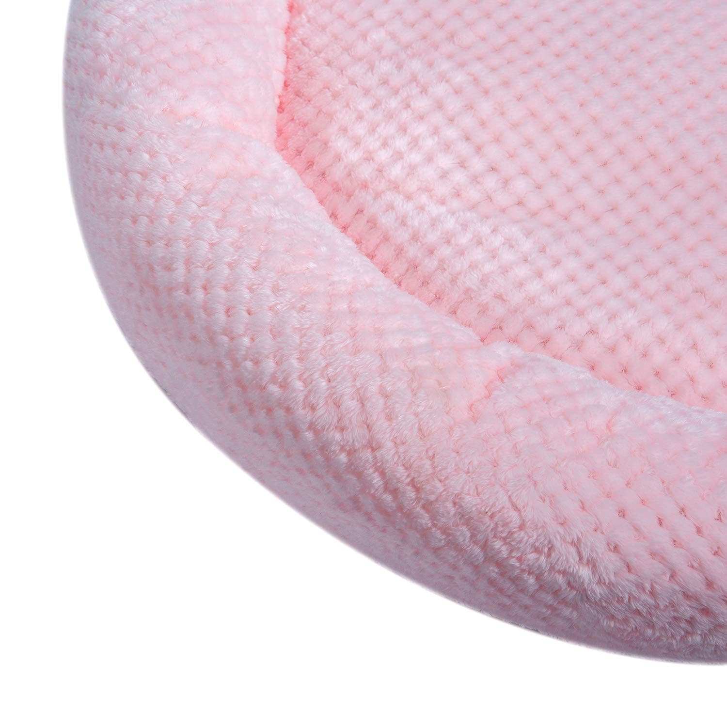 Wonder Miracle Fuzzy Deluxe Pet Beds, Super Plush Dog Or Cat Beds Ideal For Dog Crates, Machine Wash & Dryer Friendly (24' X 24', Pink)