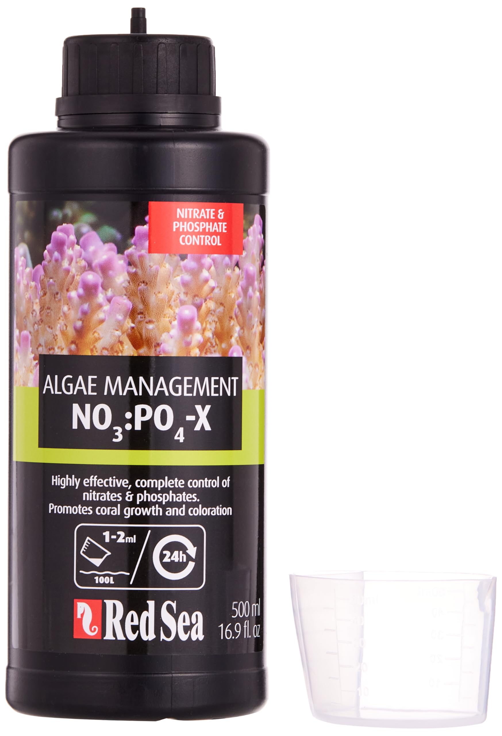 Red Sea Fish Pharm Are22203 No3:Po4-X Biological Nitrate And Phosphate Control For Aquarium, 500Ml/16.9 Fl. 0Z
