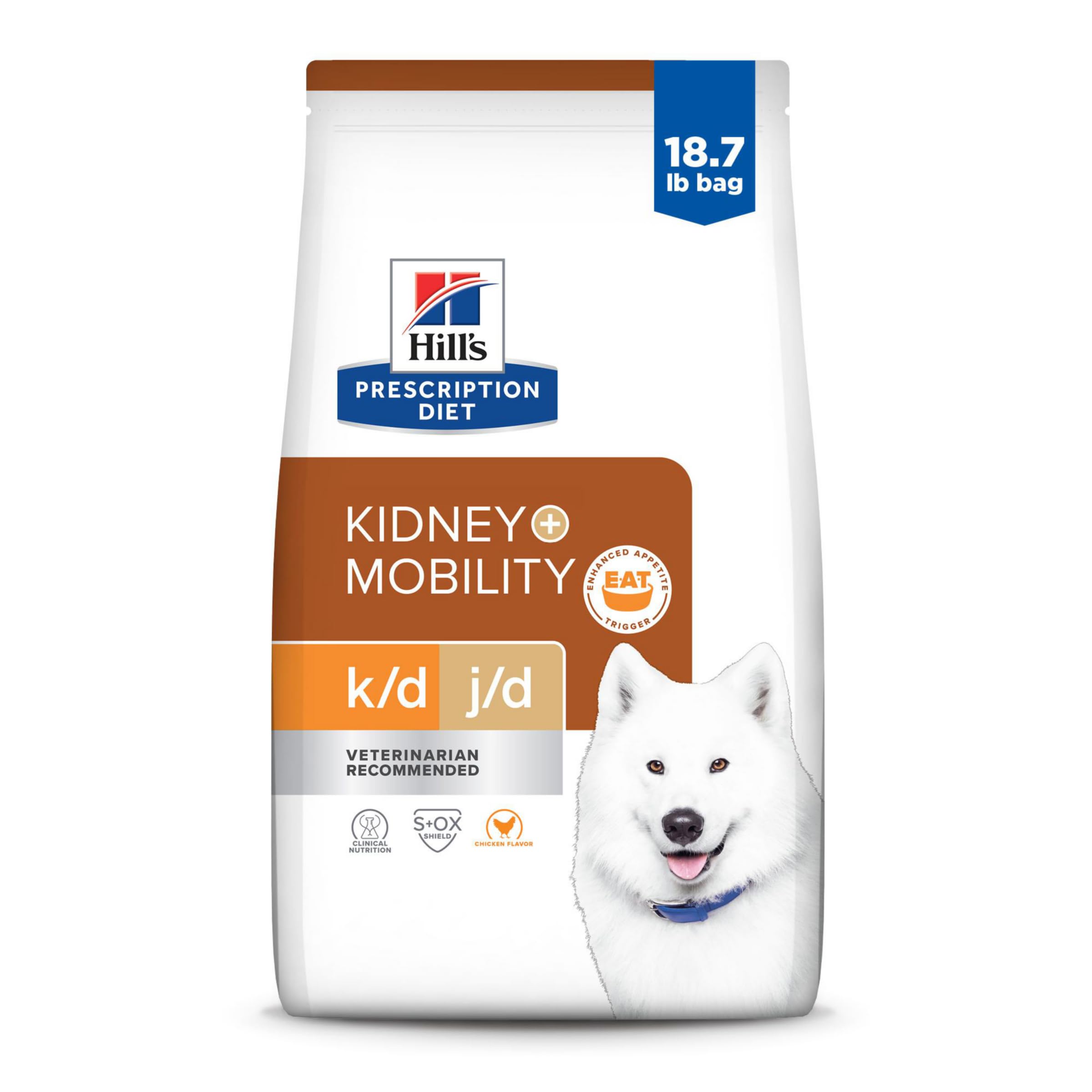 HILLS PRESCRIPTION DIET Hills Prescription Diet k/d Kidney Care + j/d Joint Care Chicken Flavor Dry Dog Food, Veterinary Diet,