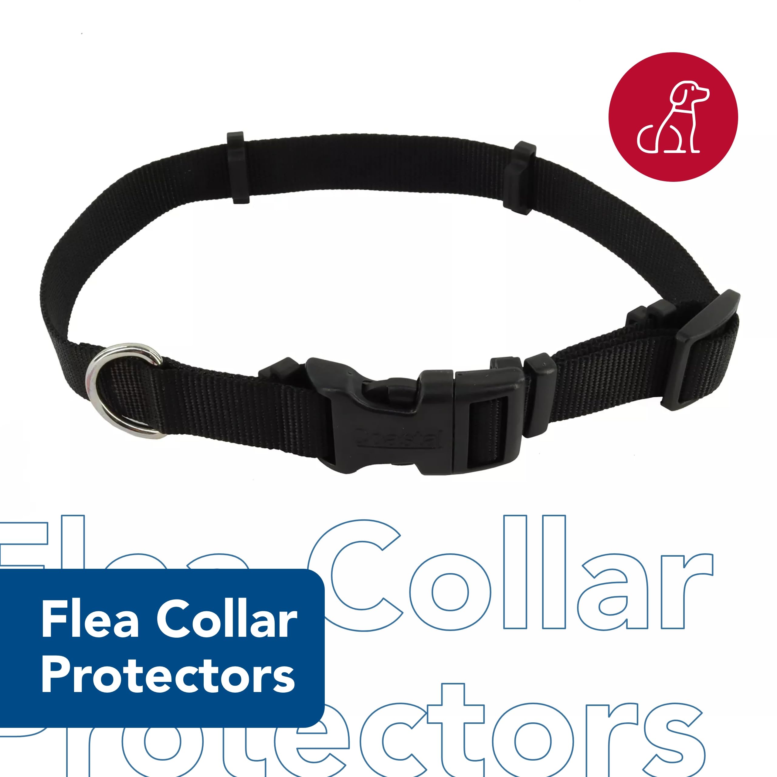 Coastal Pet SecureAway Collar Protector for Flea Collars - Adjustable pet Accessory - Protective Flea Collar for Dogs & Puppy- B