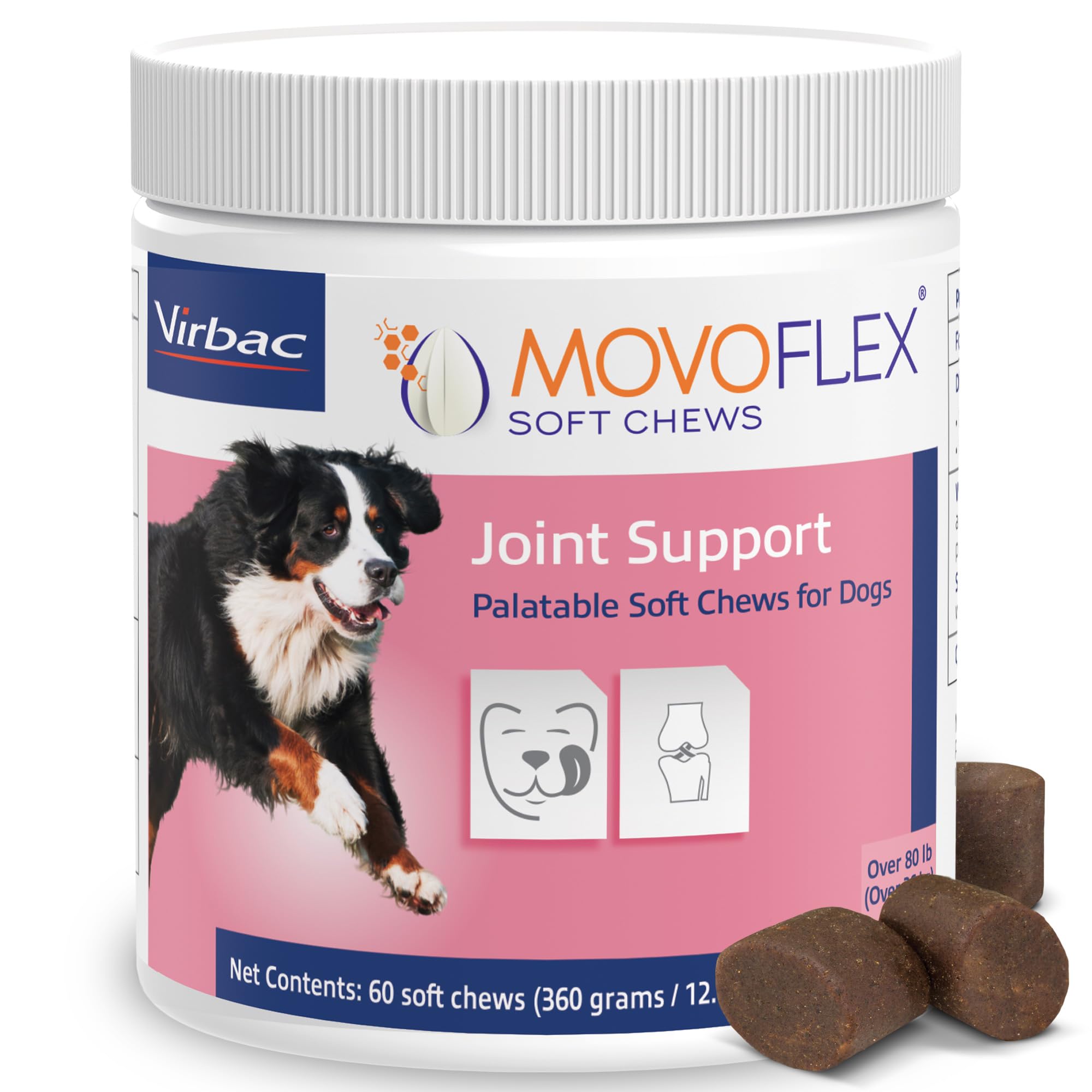 MOVOFLEX Joint Support Supplement for Dogs - Hip and Joint Support - Dog Joint Supplement - Hip and Joint Supplement Dogs - 60 S