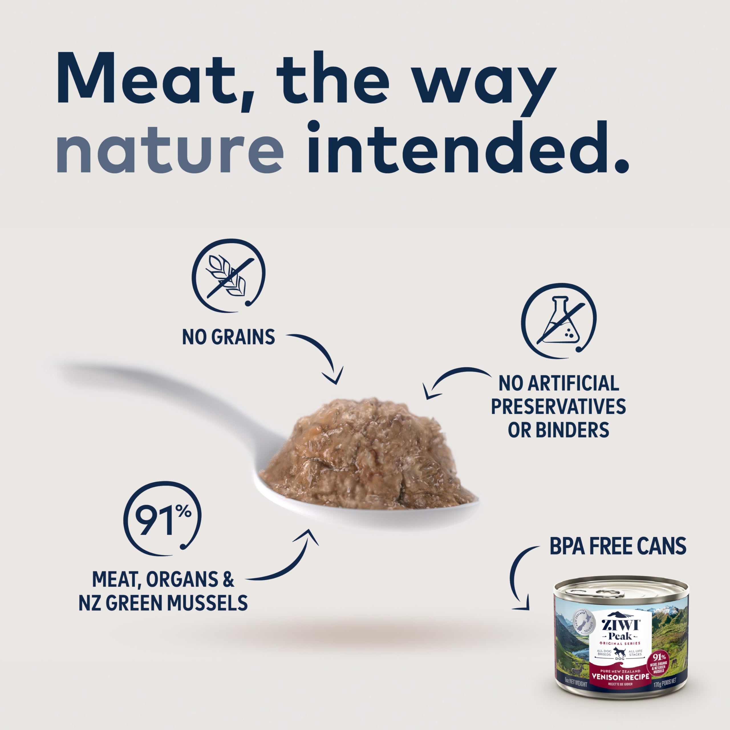 ZIWI Peak Canned Wet Dog Food - All Natural, High Protein, Grain Free, Limited Ingredient, with Superfoods 13.75 Ounce (Pack of