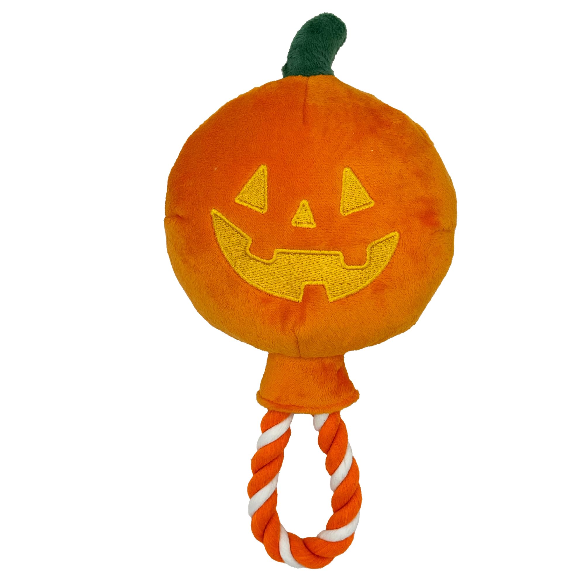 Huxley & Kent For Dogs | Jack-O-Lantern Safety Pop | Halloween Fall Power Plush Dog Toy With Squeaker | Funny Dog Toy | Cute Dog Toy | H&K Squeaky Dog Toy