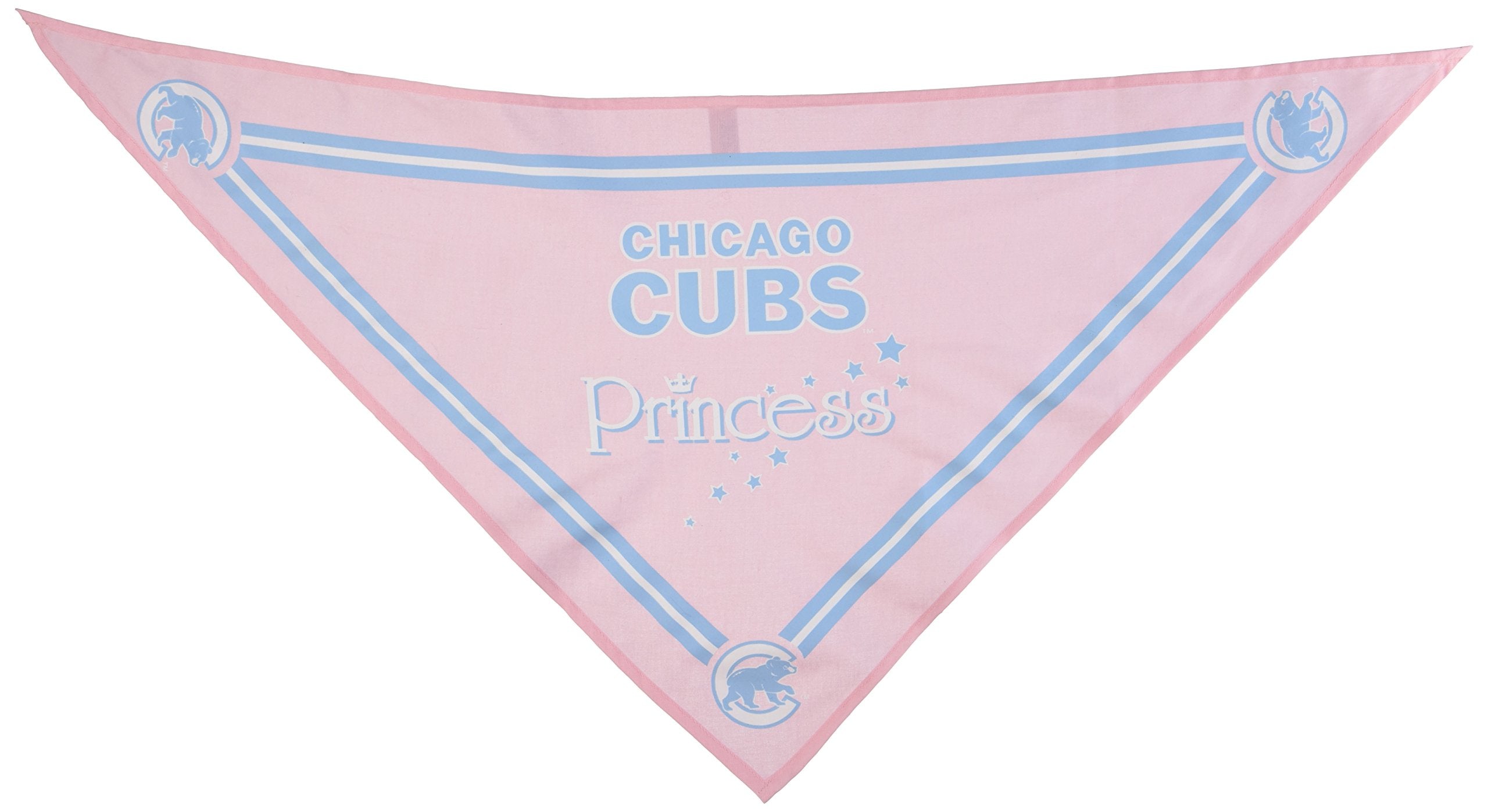 Sporty K9 Mlb Chicago Cubs Pink Dog Bandana, Large