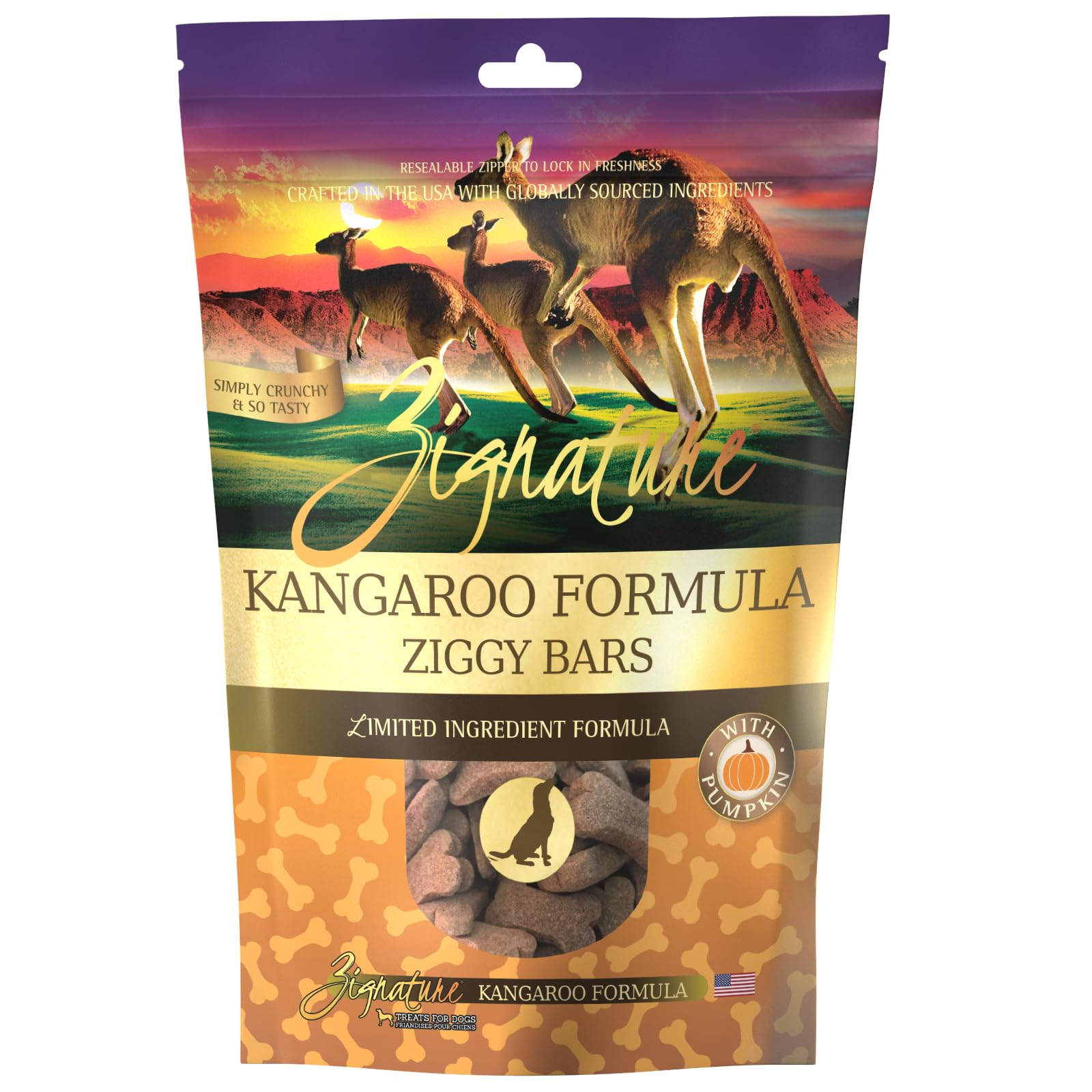 Zignature Kangaroo Limited Ingredient Formula Biscuit Dog Treats 12oz