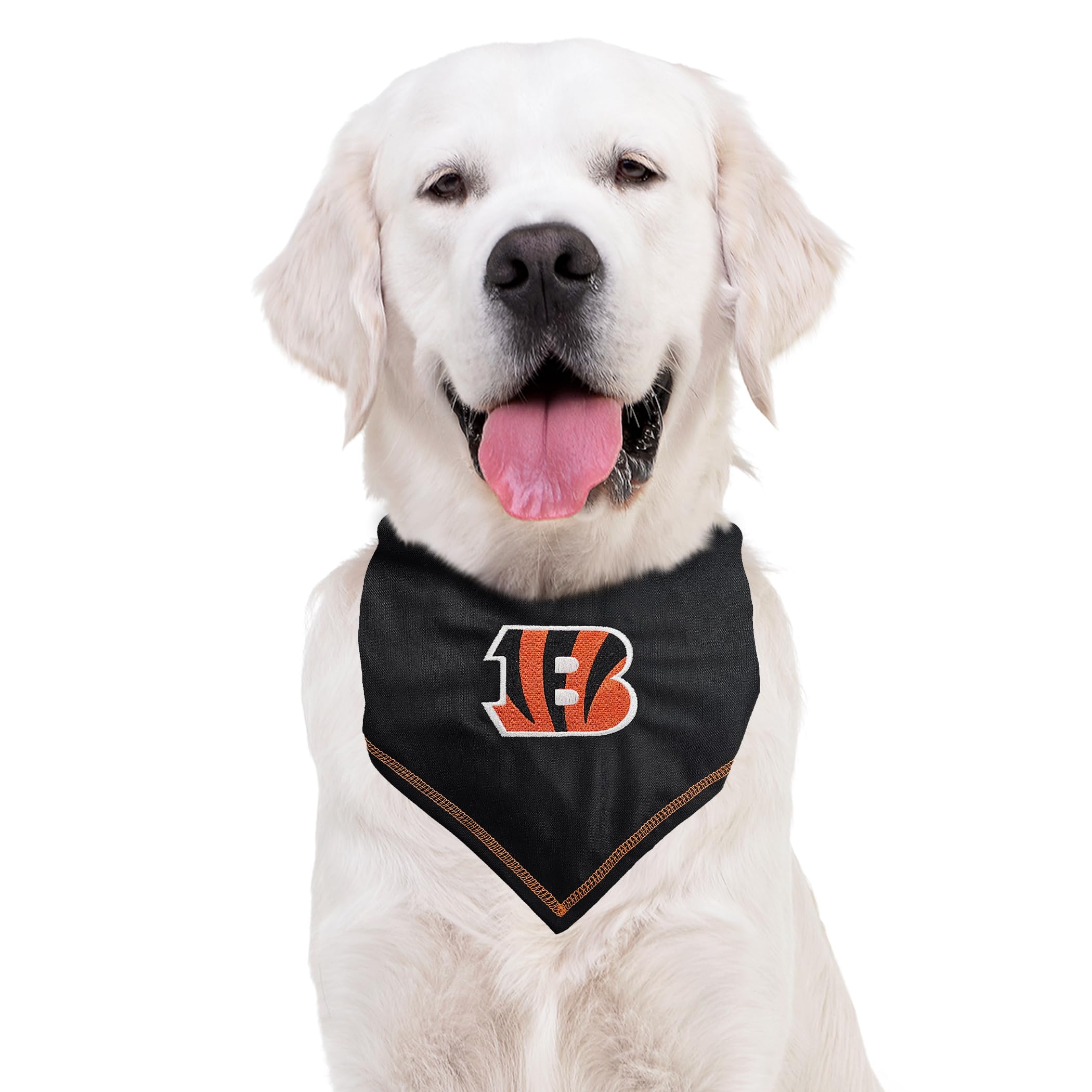 Pets First Nfl Cincinnati Bengals Tie Bandana, Large/X-Large. Dog Bandana Scarf Bib For Pet Cat Dog. The Ultimate Game-Day, Part