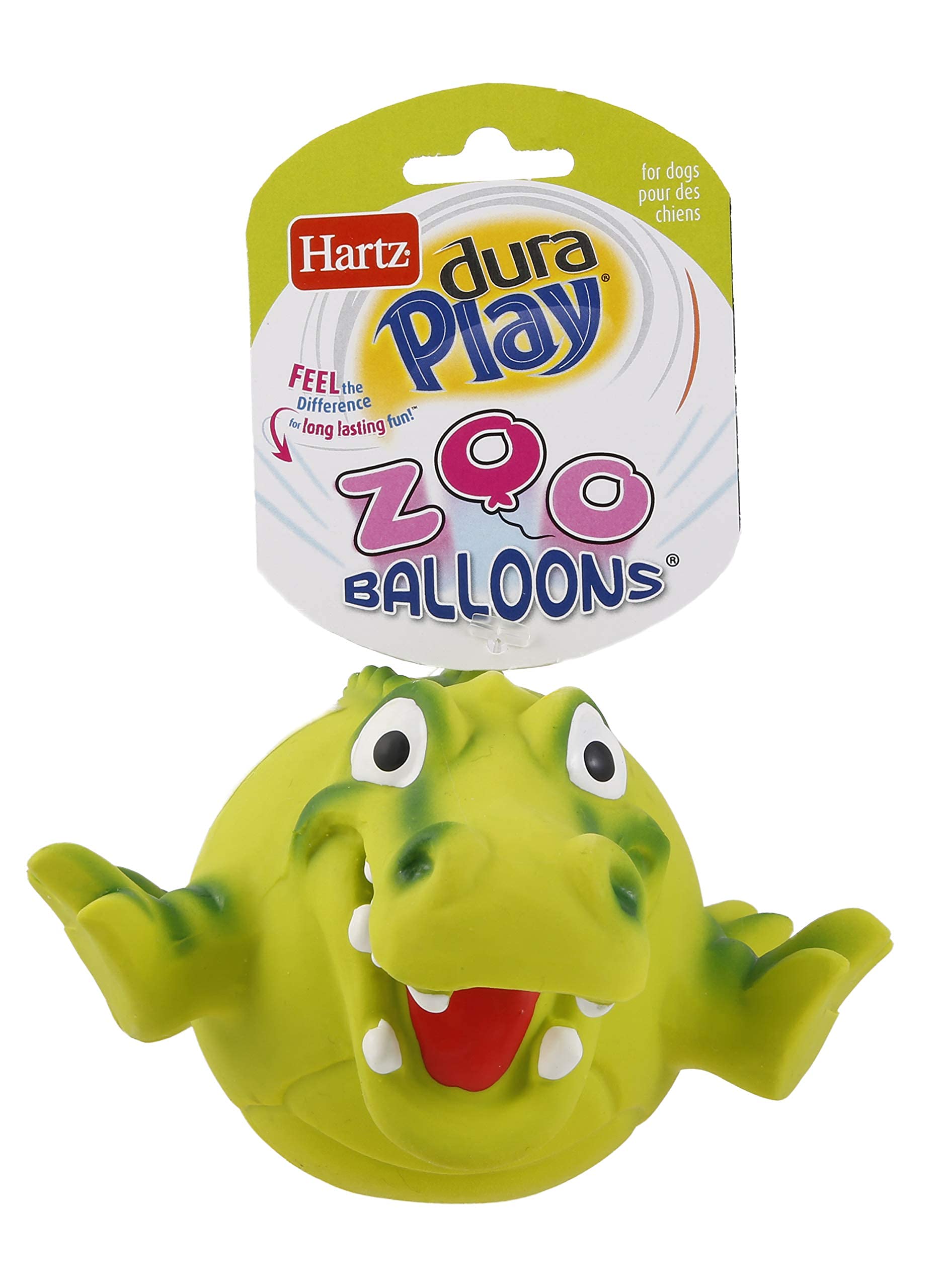 Hartz Dura Play Zooballoons Dog Toy, 1 Count (Pack Of 1), All Breed Sizes