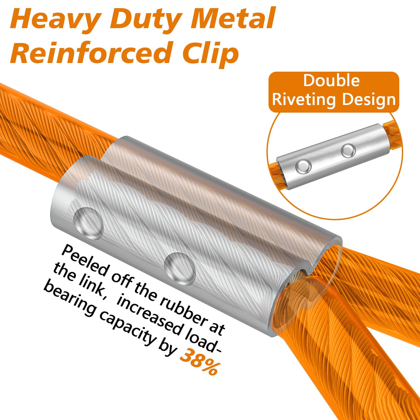 Xiaz Dog Tie Out Cable 20Ft, Dog Chain For Yard, 8/10/15/20/30/50Ft Heavy Duty Pet Runner Tether Chain Leads Outside For Small M