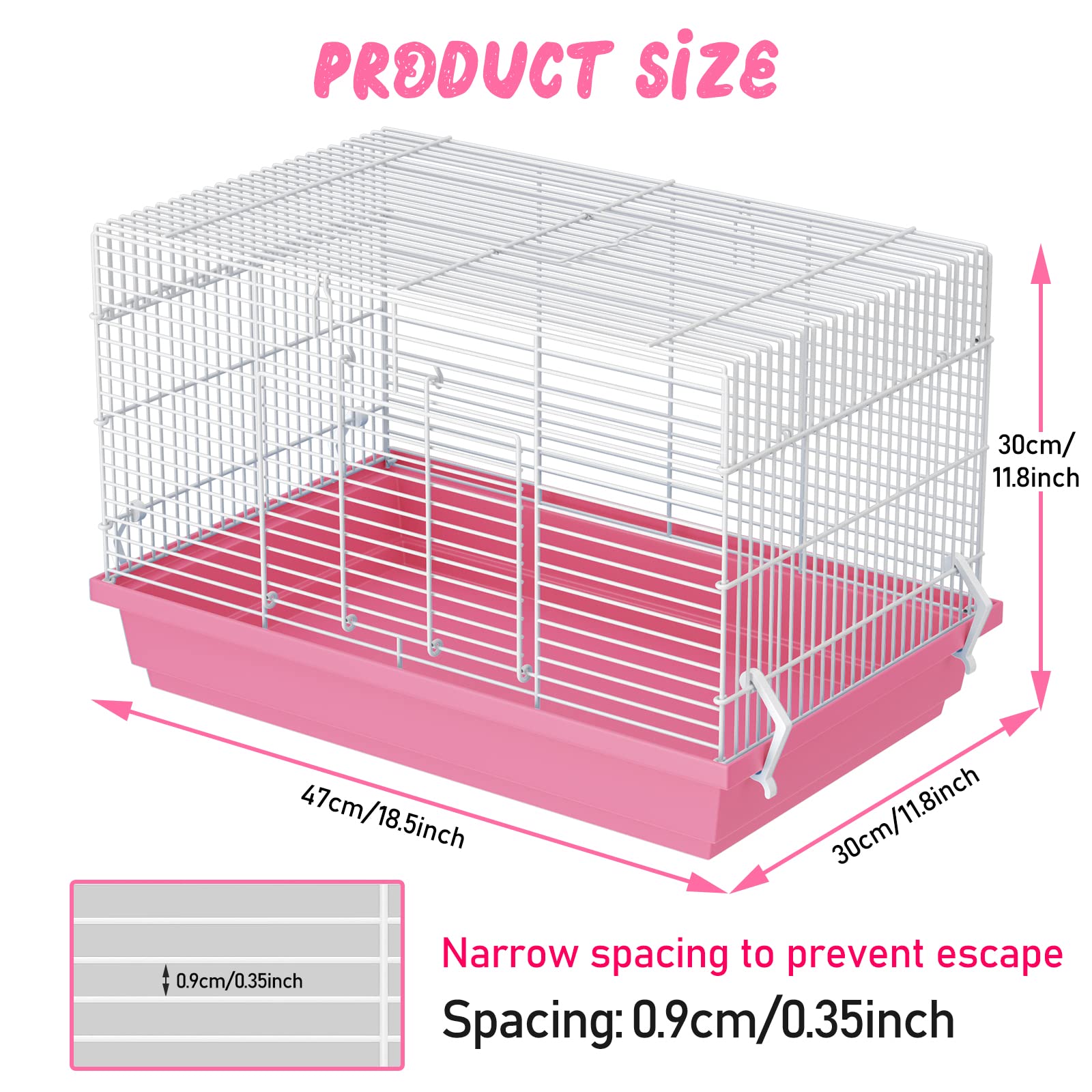 Hamster Cages, Small Animal Travel Cages - Ideal For Temporarily Transporting Or Carrying Hamsters, Guinea Pigs, Rats, Parrots,