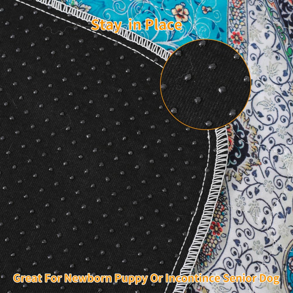 Peepeego Washable Pee Pads For Dogs 63X63 Inch, Waterproof Puppy Pads With Fast Absorbent, Reusable, Non Slip, Premium Whelping