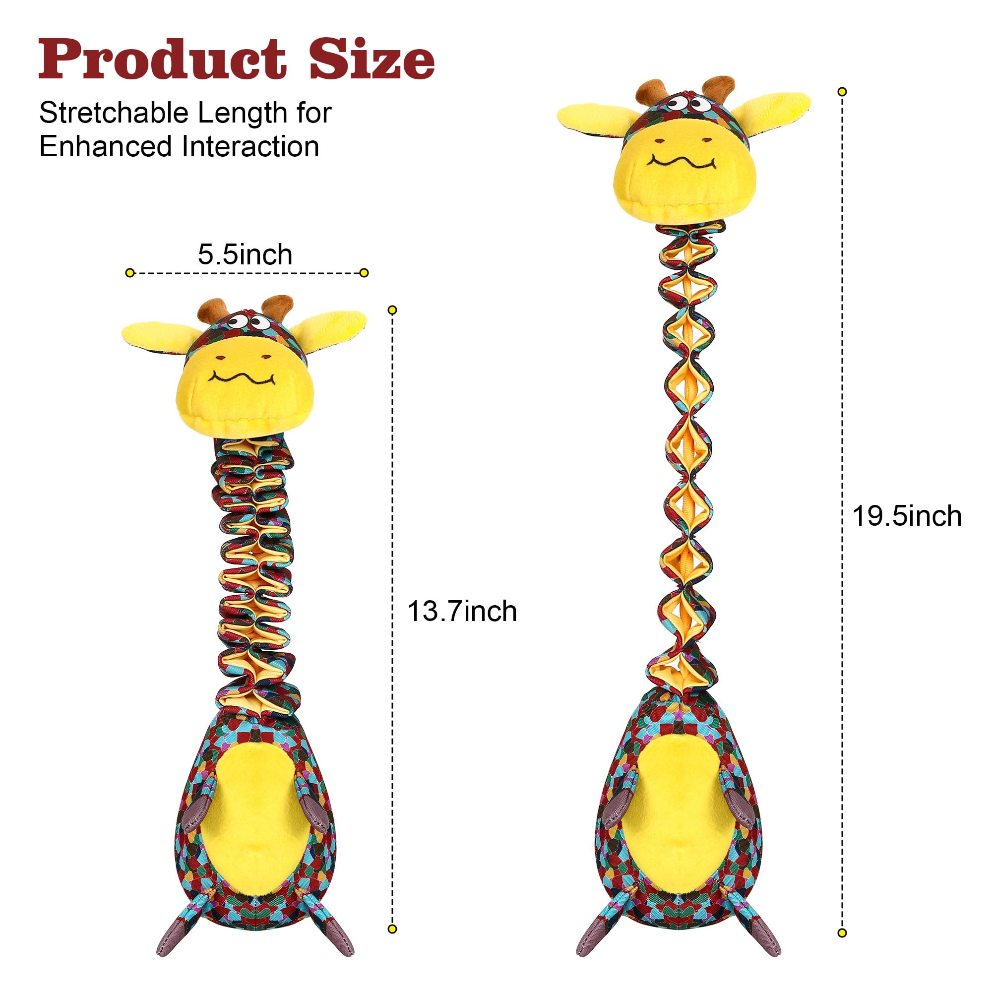 Tough Indestructible Dog Toys For Aggressive Chewers, Durable Dog Chew Toys For Large Breeds With Cotton Material & Crinkle Pape