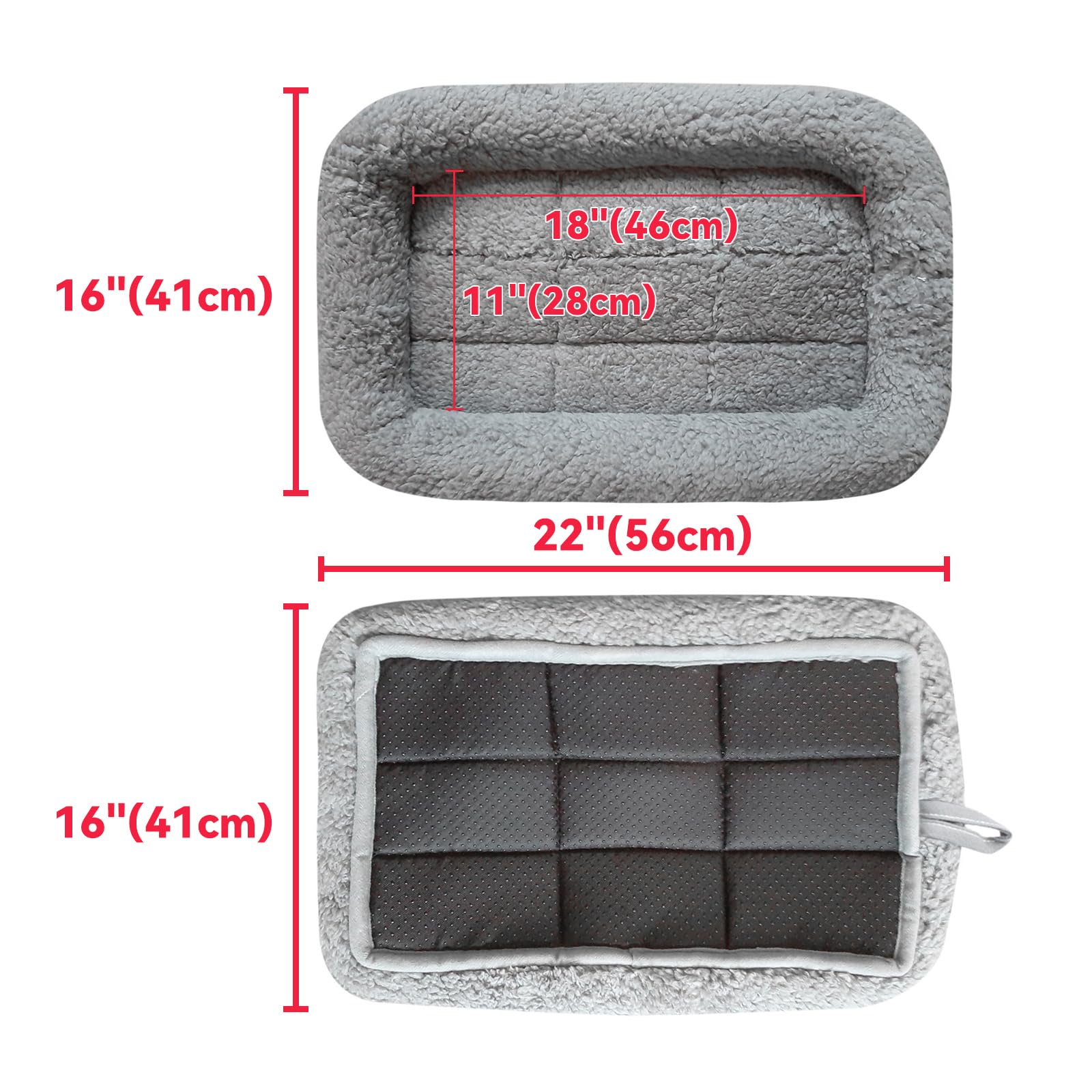 Enjoying Cat Mat Bed 16'' X 22'' Pet Bed With Pillow Around For Dogs Cats Curled Sleeping Beds For Carrier/Crate Small To Medium
