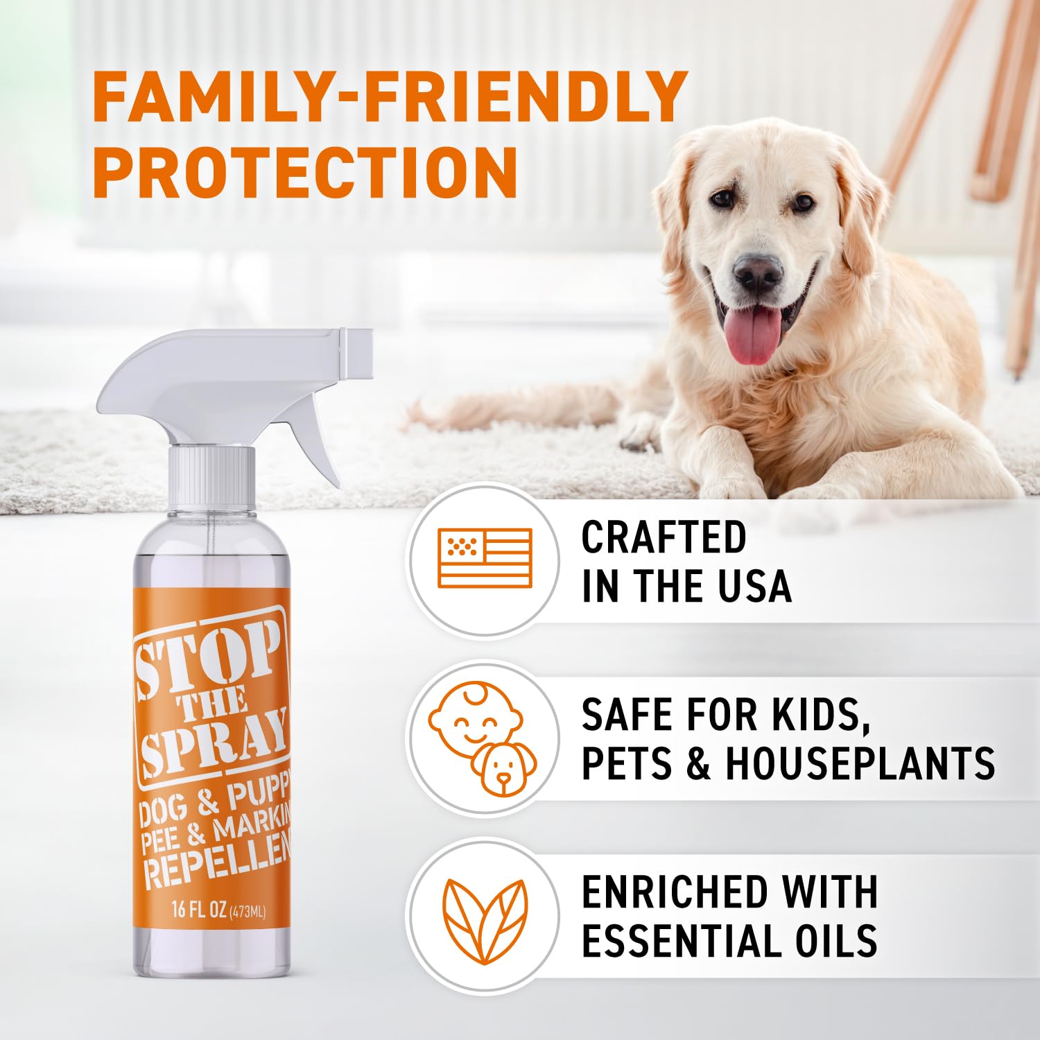 Ebpp Stop The Spray - Dog & Puppy Pee Marking Repellent - Pet Training Spray - Puppy Potty Training Spray For Dogs - Dog Pee Sto