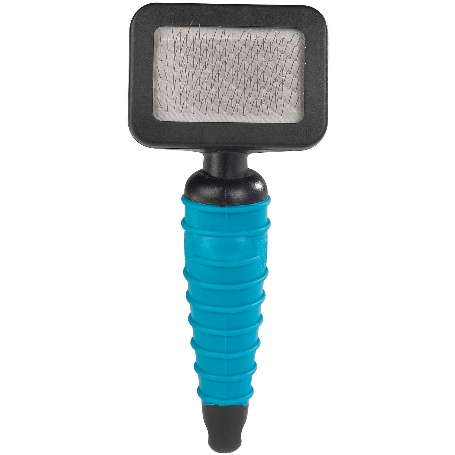 Master Grooming Tools Ergonomic Slicker Brushes - Molded Brushes for Grooming Dogs - Extra Small, 2 x 2, Teal/Black