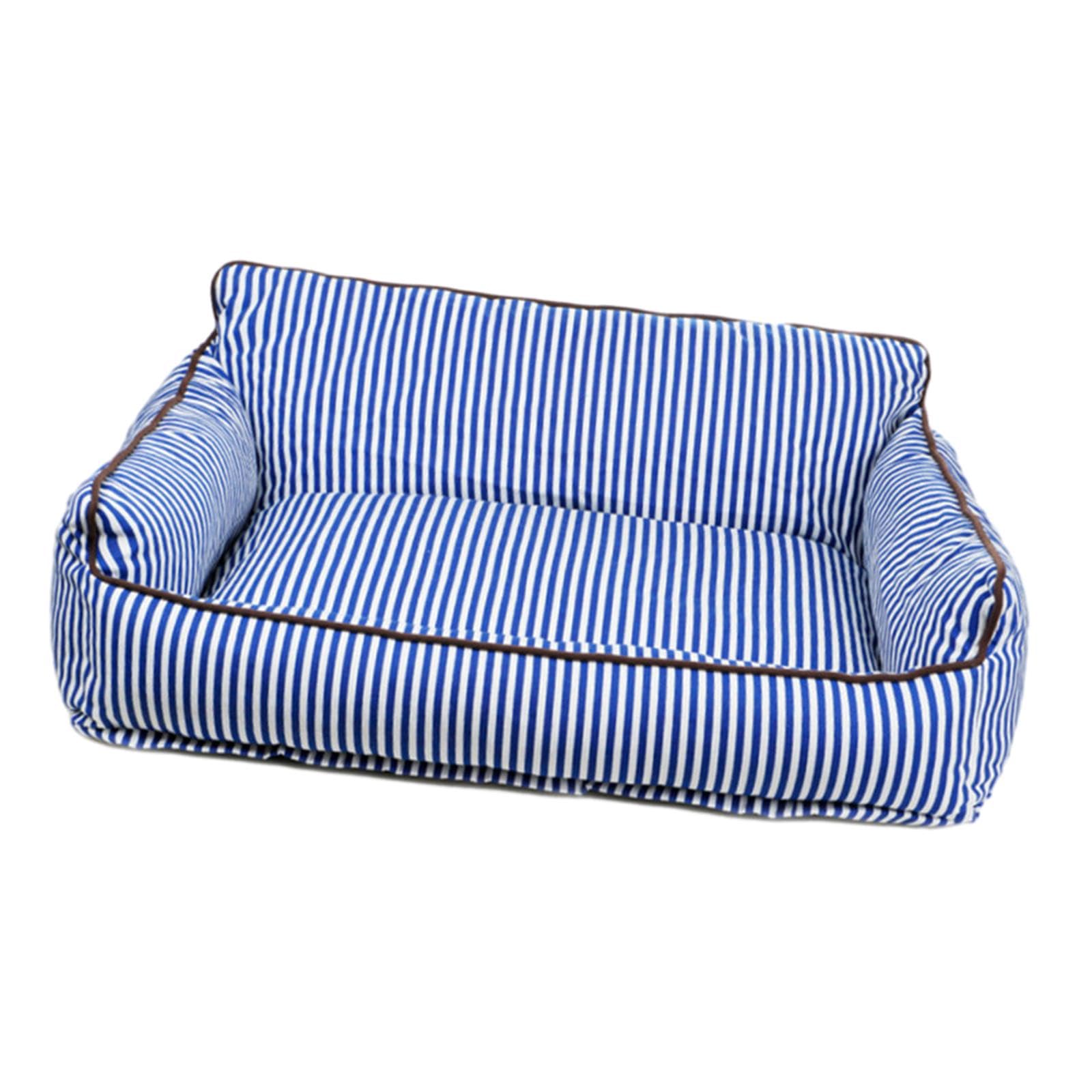 SECRET DESIRE Cat Sofa Bed Dog Bed with Removable Covers Dog Couch Animals Pet Couch Bed Blue 56Cmx47Cmx23Cm