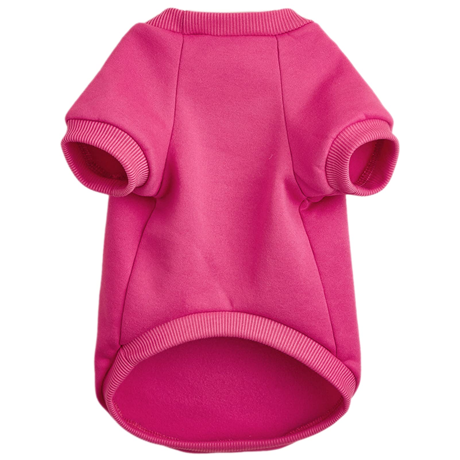 Jouhoi Puppy Sweater For Small Dogs Clothes Warm Winter Cat Clothe Pet Sweatshirt Knitwear Doggie Kitten Clothing, Rose, X-Small