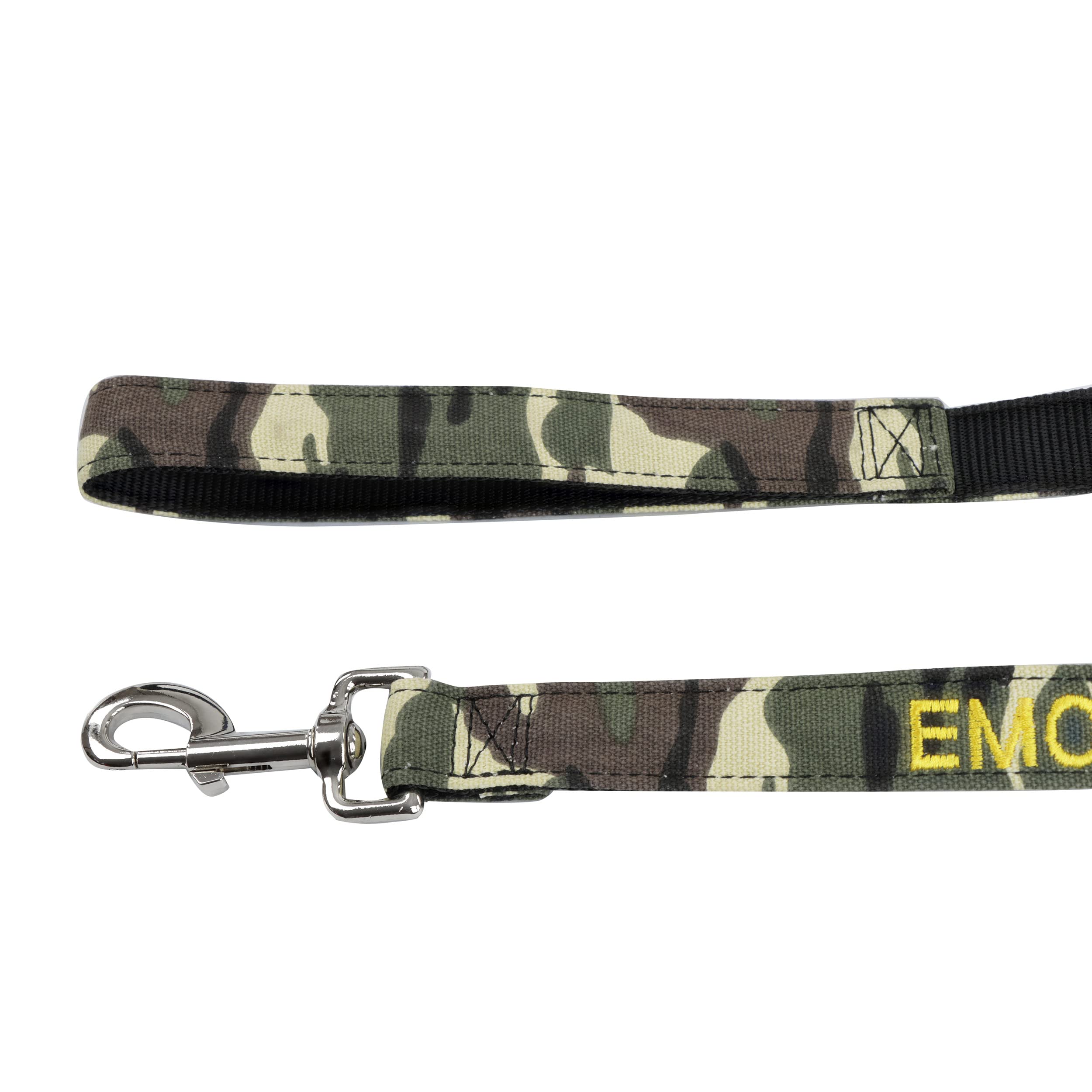 Mondo Medical Service Dog Leash - 5Ft Camo Canvas Emotional Support Animal Lead For Service Pets