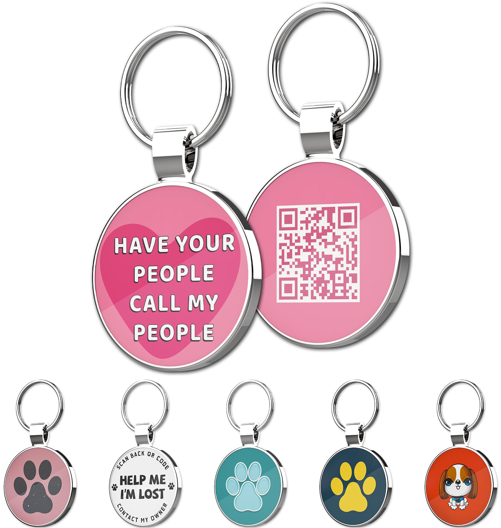Myluckytag Qr Code Dog Tags - Scan For Instant Pet Location Alert Email