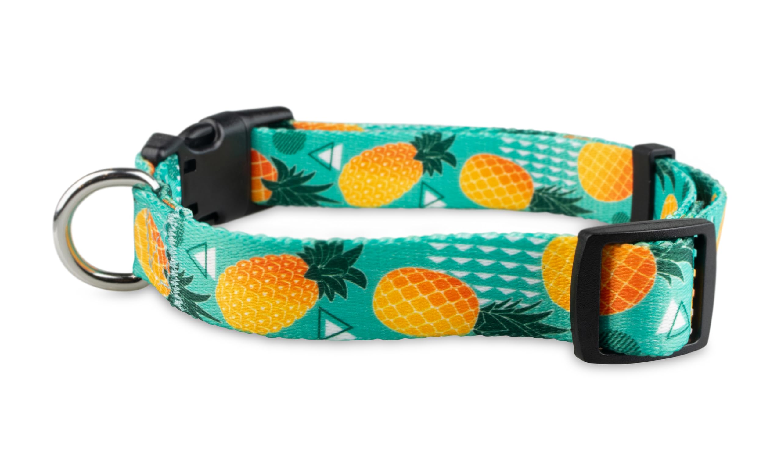 Limeloot Pineapple Dog Collar, Cute Adjustable Dog Collar for Boy and Girl Dogs, Small
