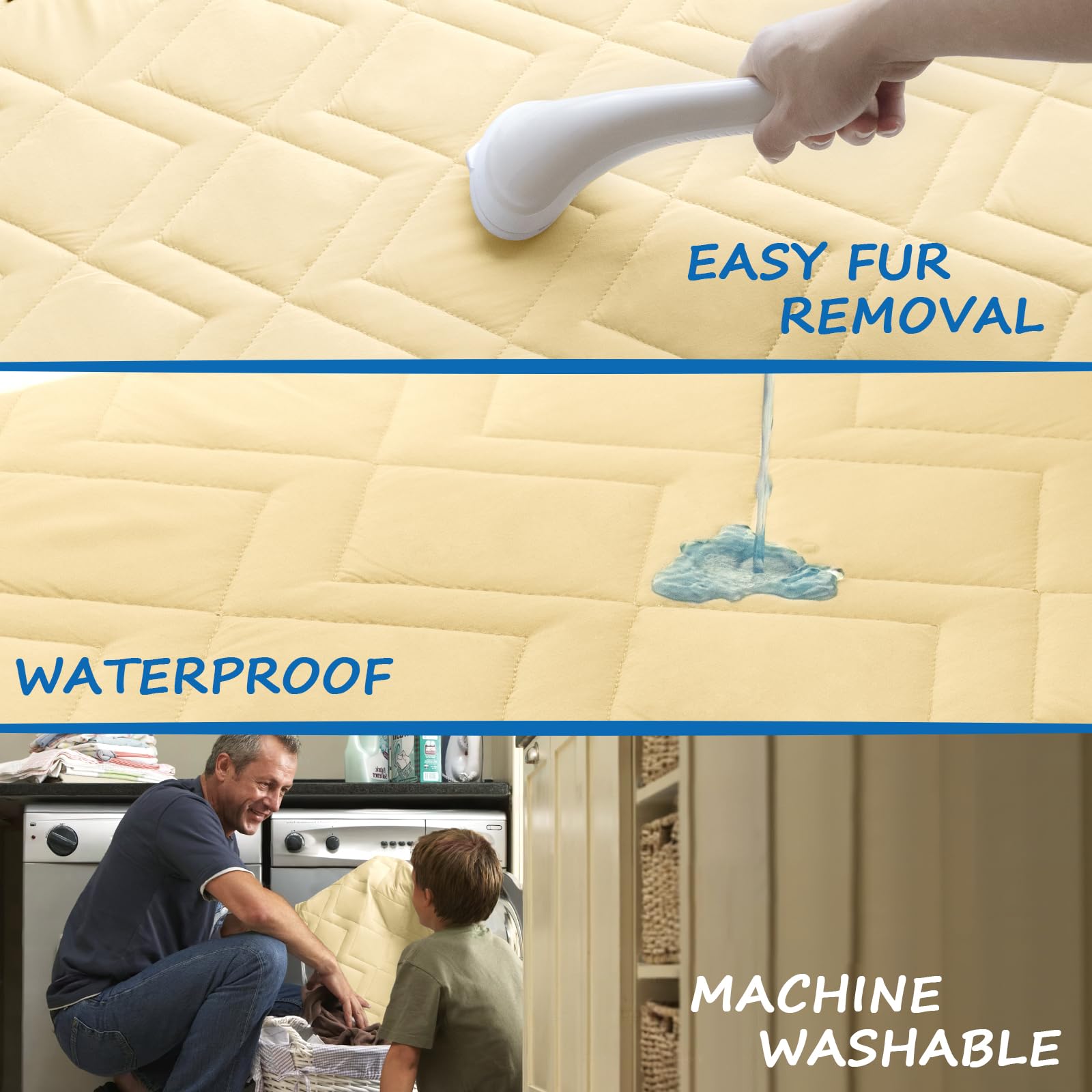 Bed Cover For Dogs Washable, Waterproof Dog Couch Cover Pet Blanket Sofa Pet Bed Mat, Waterproof Dog Blanket (52 X 82 Inch)