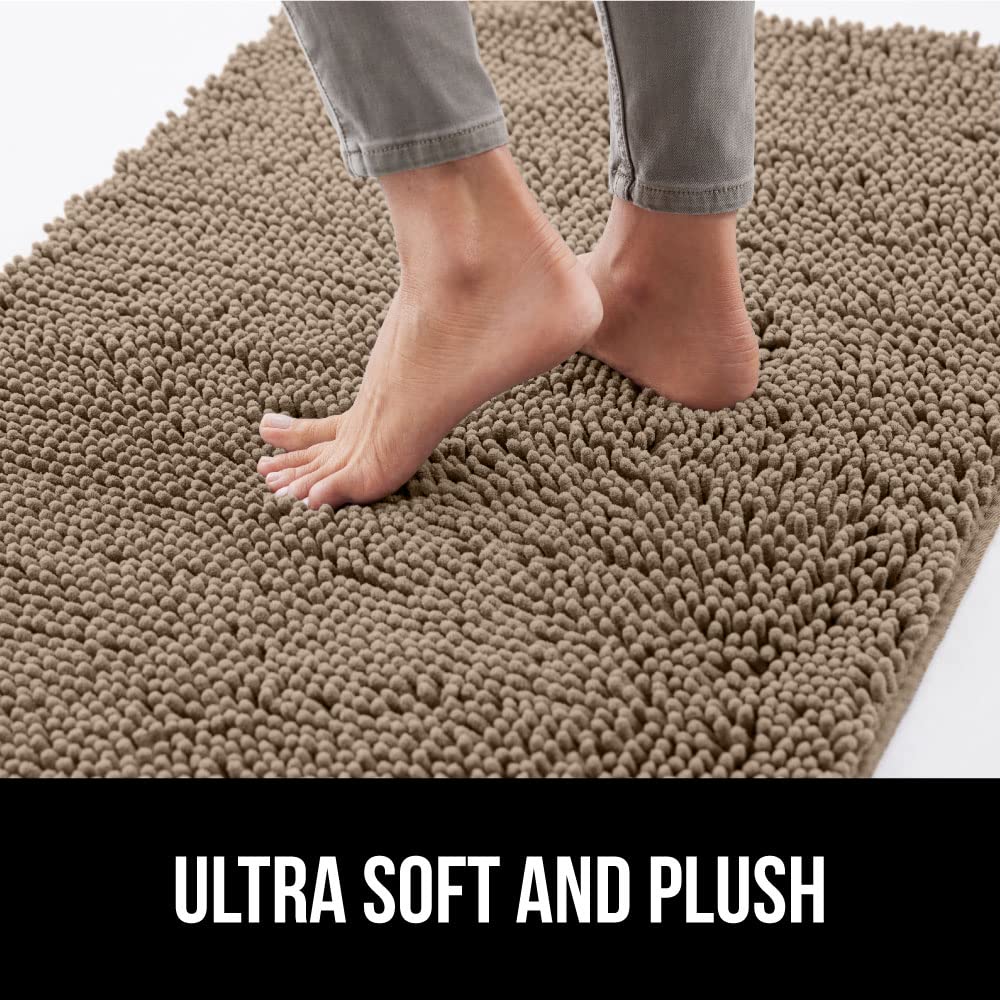 GORILLA GRIP Dog Doormat, Absorbent Doormats for Muddy Dogs Paws, 48x30 Machine Washable Soakstopper Rugs, Cleaner Floors, US De