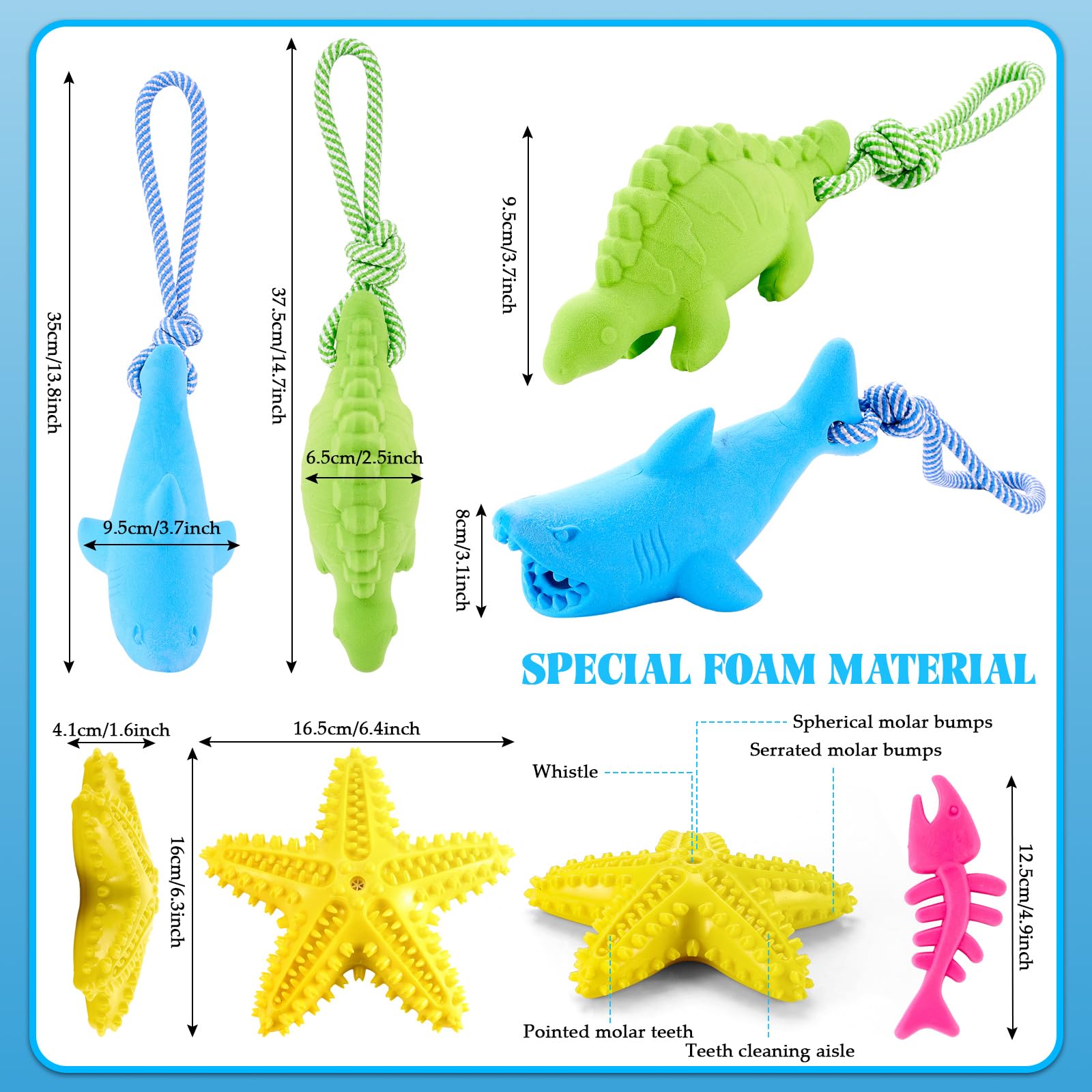 Winnerwhy 4 Pack Floating Dog Toys For Aggressive Chewers Summer Interactive Fetch Games Natural Teeth Cleaning For Small Medium