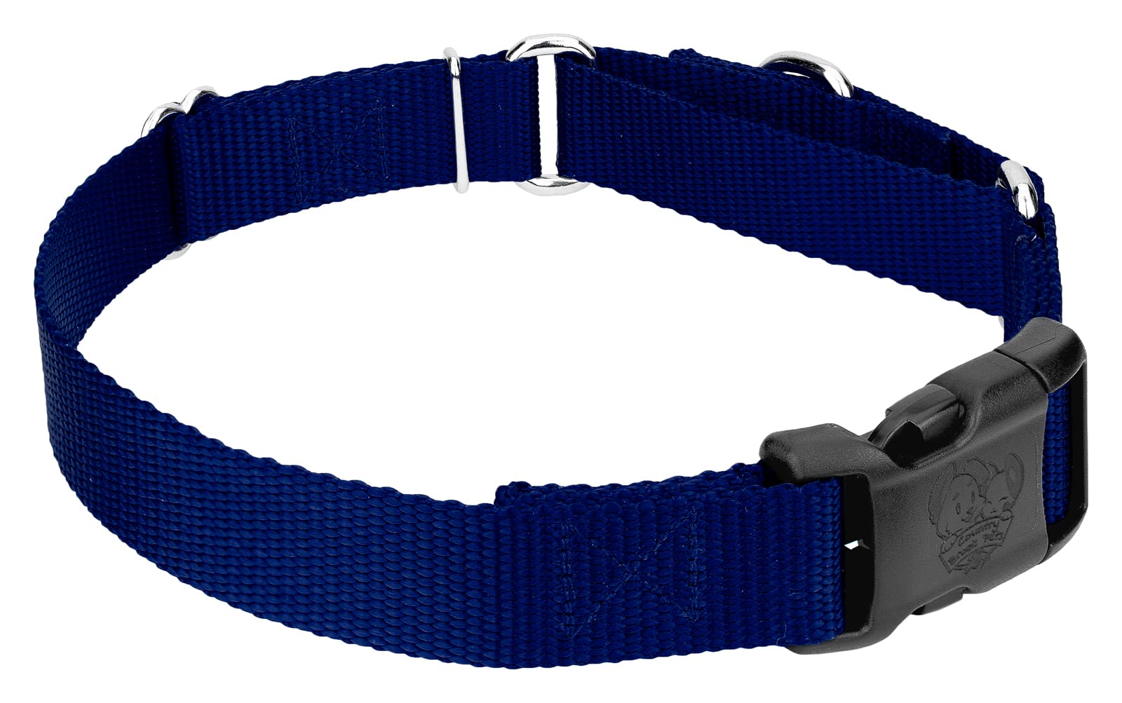Country Brook Petz - Made In The Usa - Durable Nylon Martingale With Deluxe Buckle - 30+ Vibrant Color Options (Royal Blue, 3/4 Inch, Small)