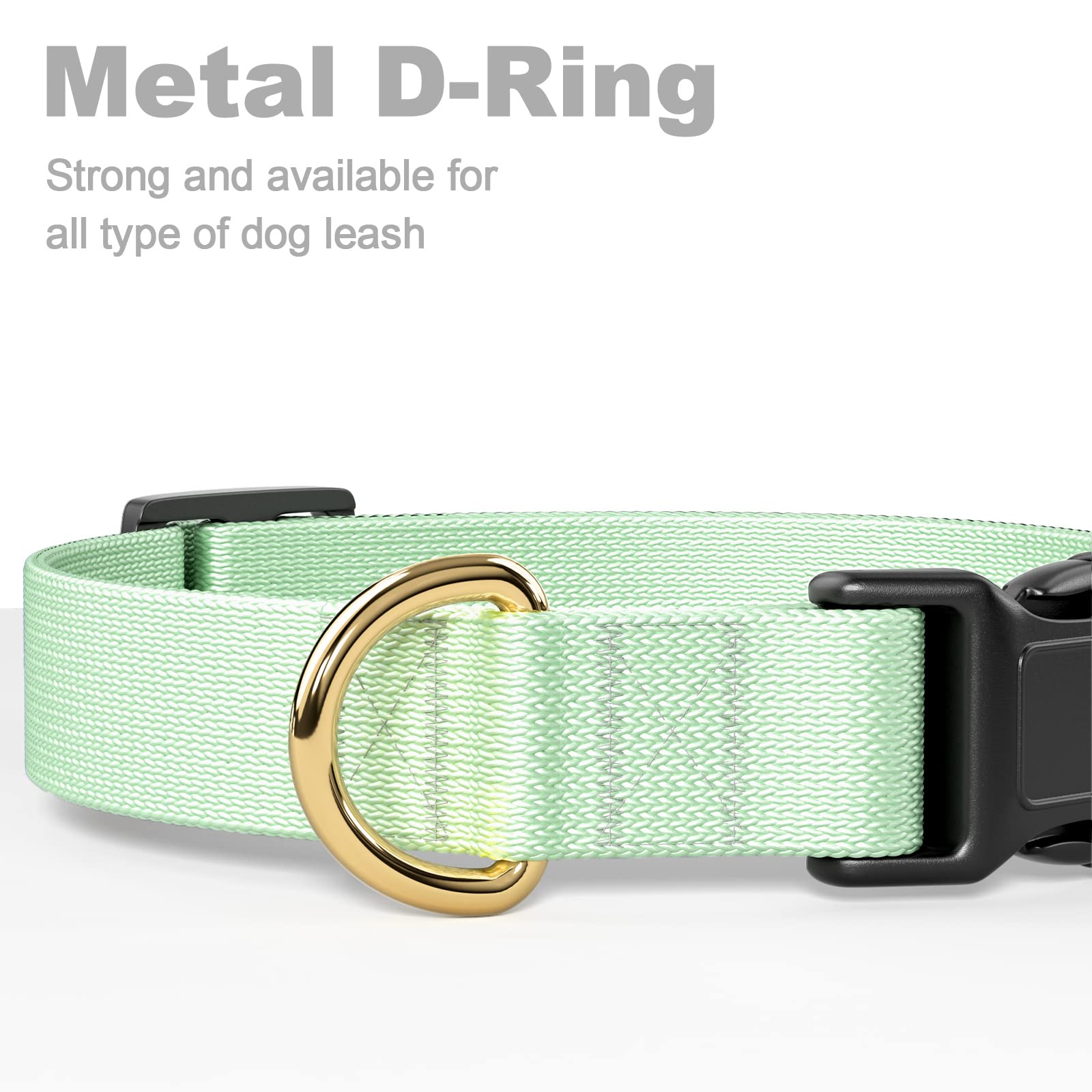 Rnivvi Dog Collar For Small Dogs, Classic Heavy Duty Adjustable Puppy Collar With Quick Release Buckle For Boy Girl & Female, Pe