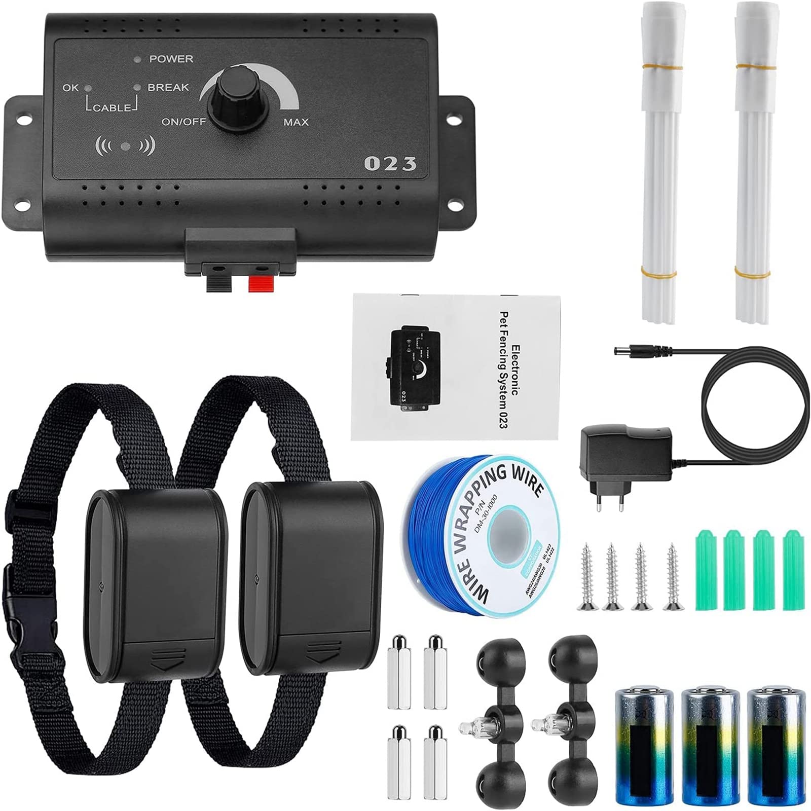 Imountek Electric Dog Fence System Electric Fence For Dogs Pet Tone Shock Boundary Containment Water Resistant Collar Receiver F