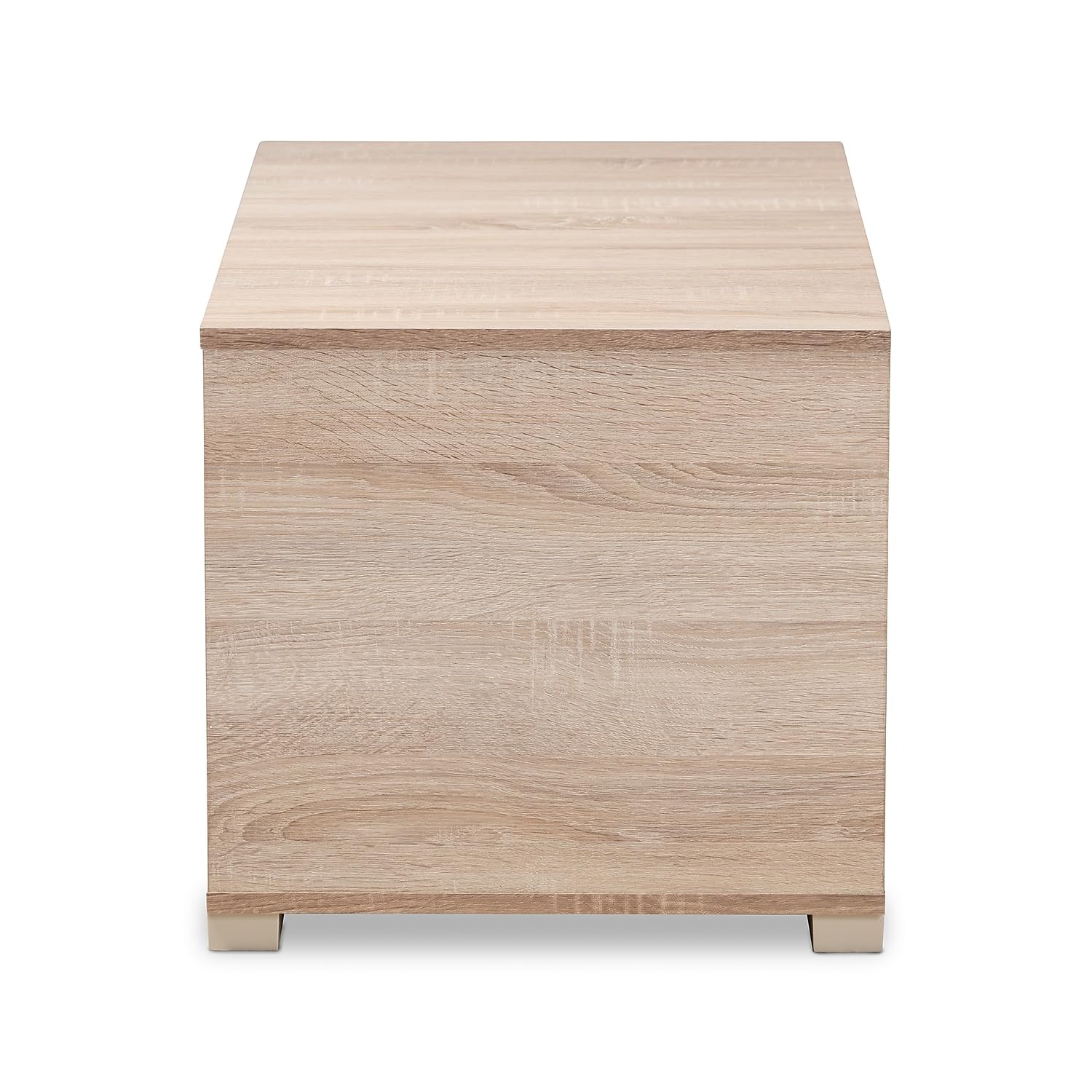 Baxton Studio Jasper Cat Litter Box Cover House, Oak (157-9543-HiT)