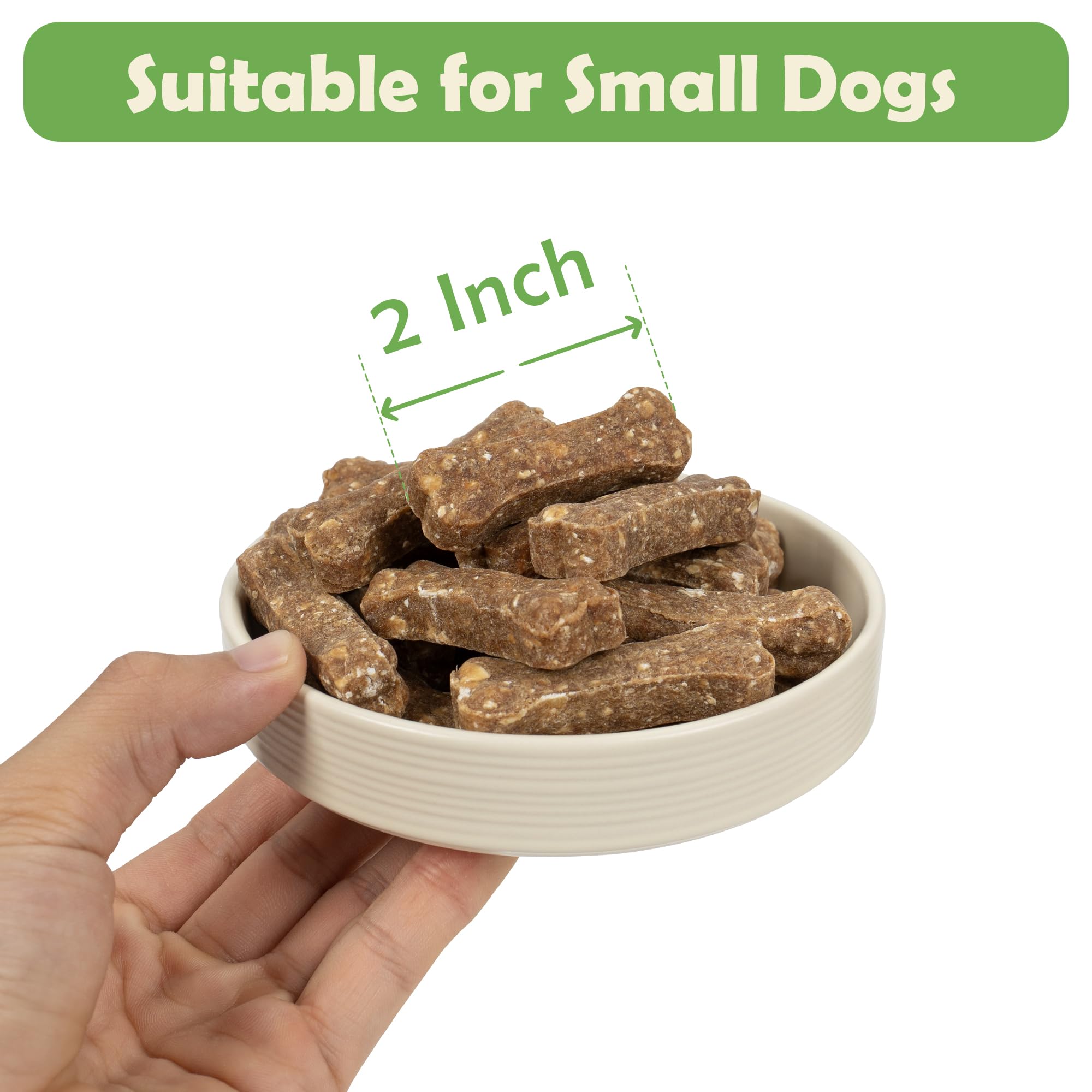 MON2SUN Dog Treats 2 Inch Chicken & Oat Treats with Peanut Butter, Crunchy Biscuits for Small Dogs, Training Rewards, 21.16 oz (