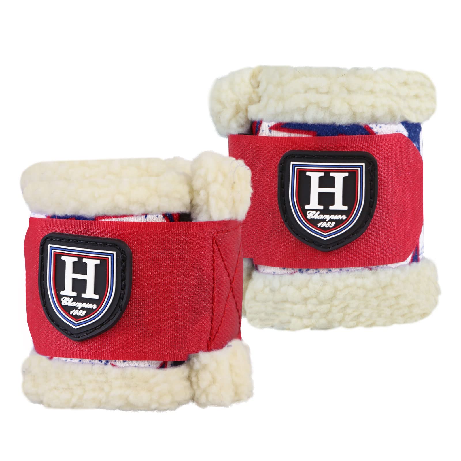 Harrison Howard Essential Premium Horse Pastern Wraps with Berber Fleece Lining Shock Absorbing Unhindered Movements, Sold in Pa