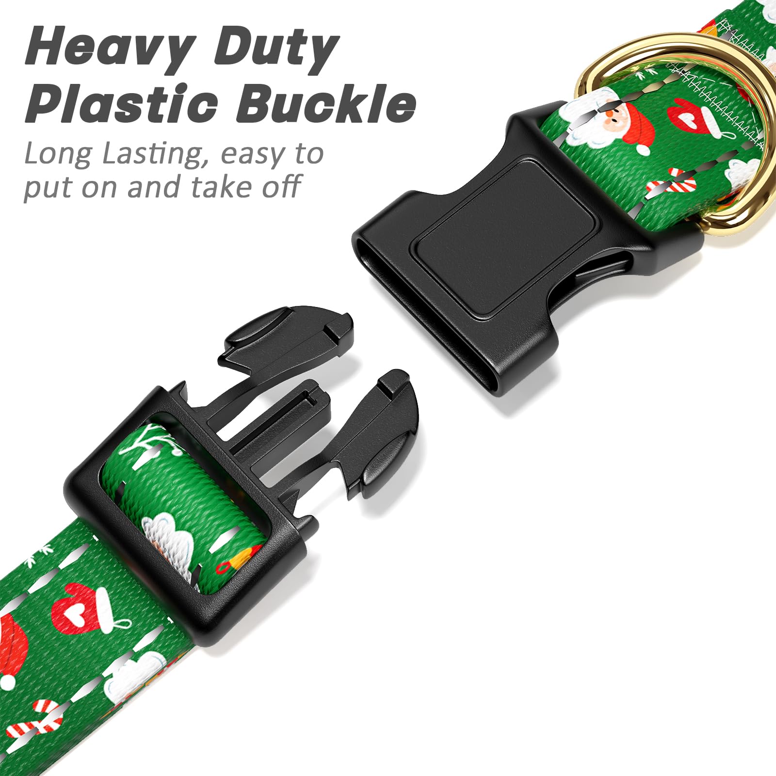 Tmoodel Reflective Dog Collar, Cute Christmas Style Dog Collar For Small Dogs, Soft Nylon Puppy Collar For Boy And Girl Female D
