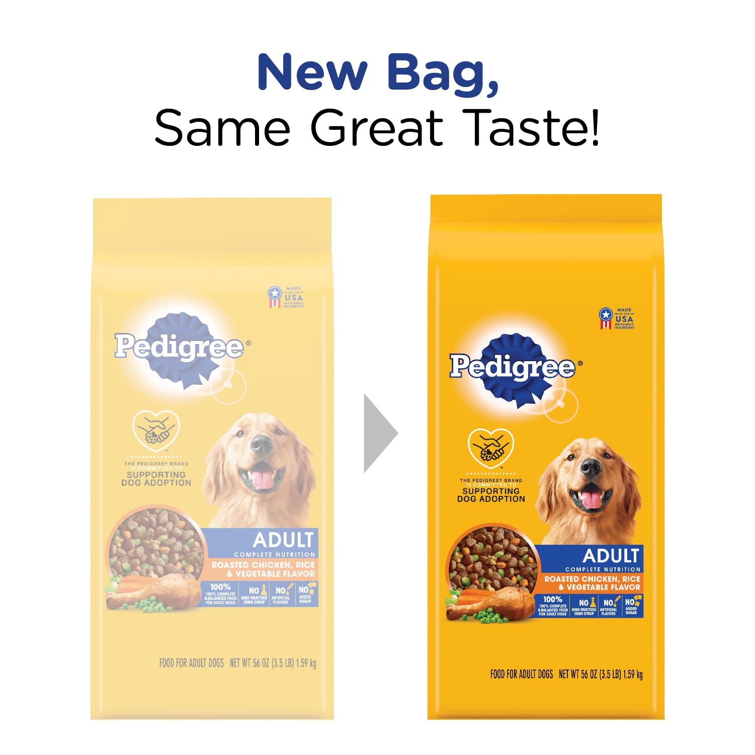 PEDIGREE Complete Nutrition Adult Dry Dog Food Roasted Chicken, Rice & Vegetable Flavor Dog Kibble, 3.5 lb. Bag